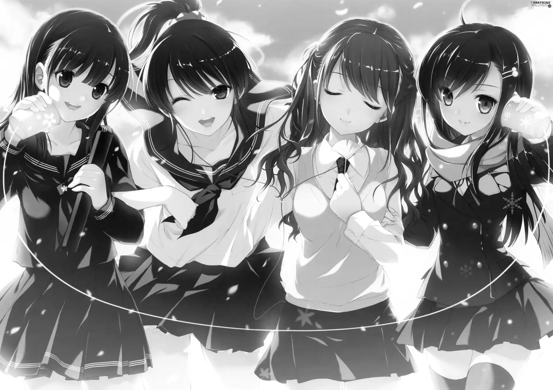 Anime, Girls, Manga