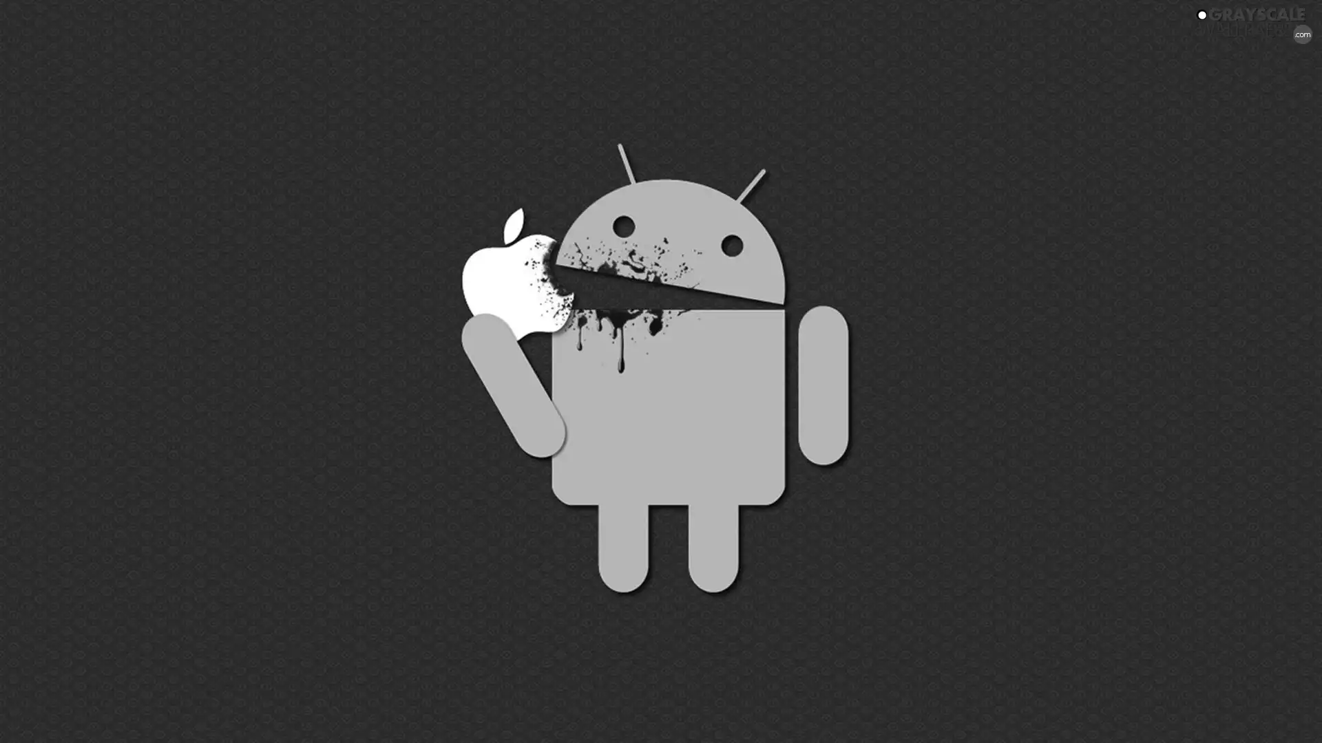 Apple, logo, Apple, blood, Android