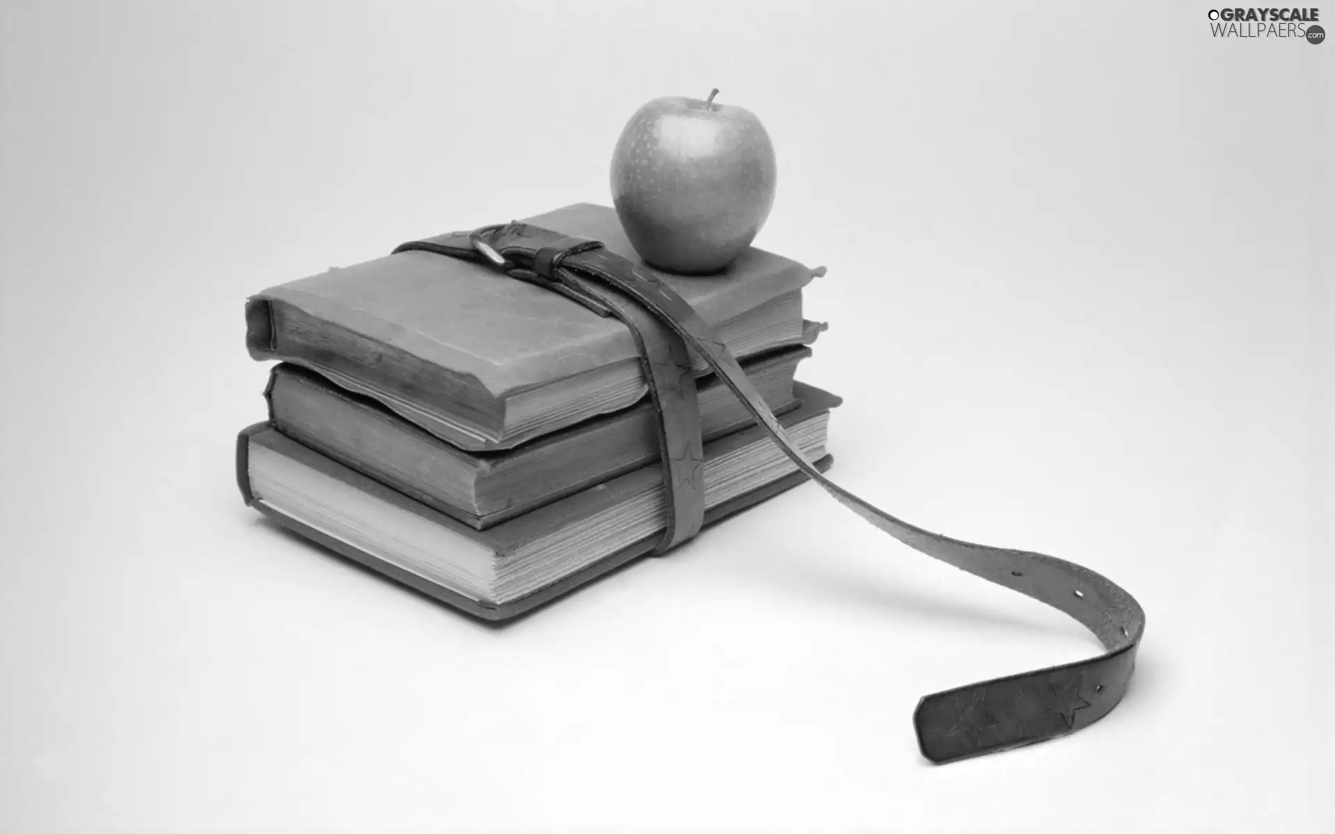 package, Belt, Apple, books