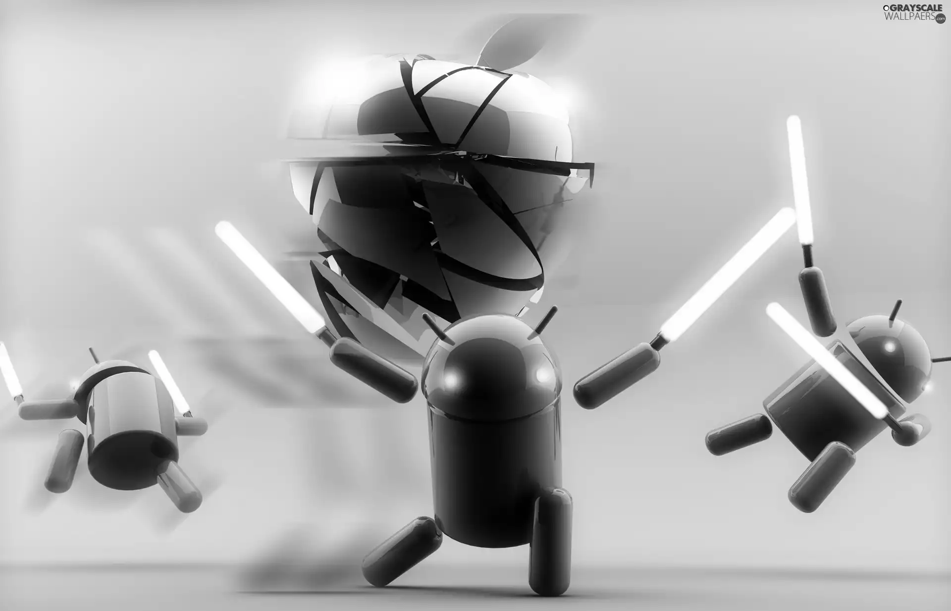 Apple, Android, Swords