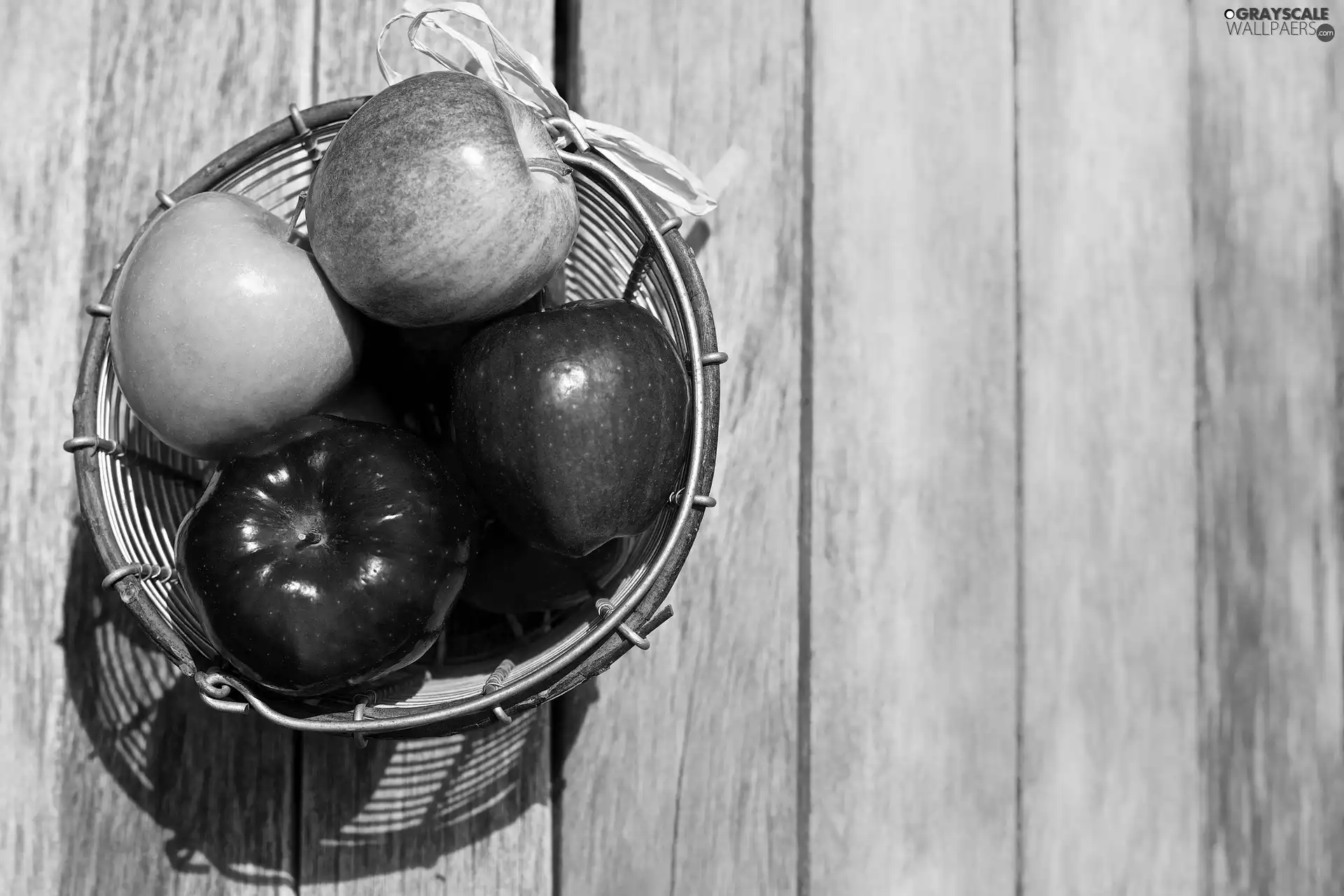 basket, apples