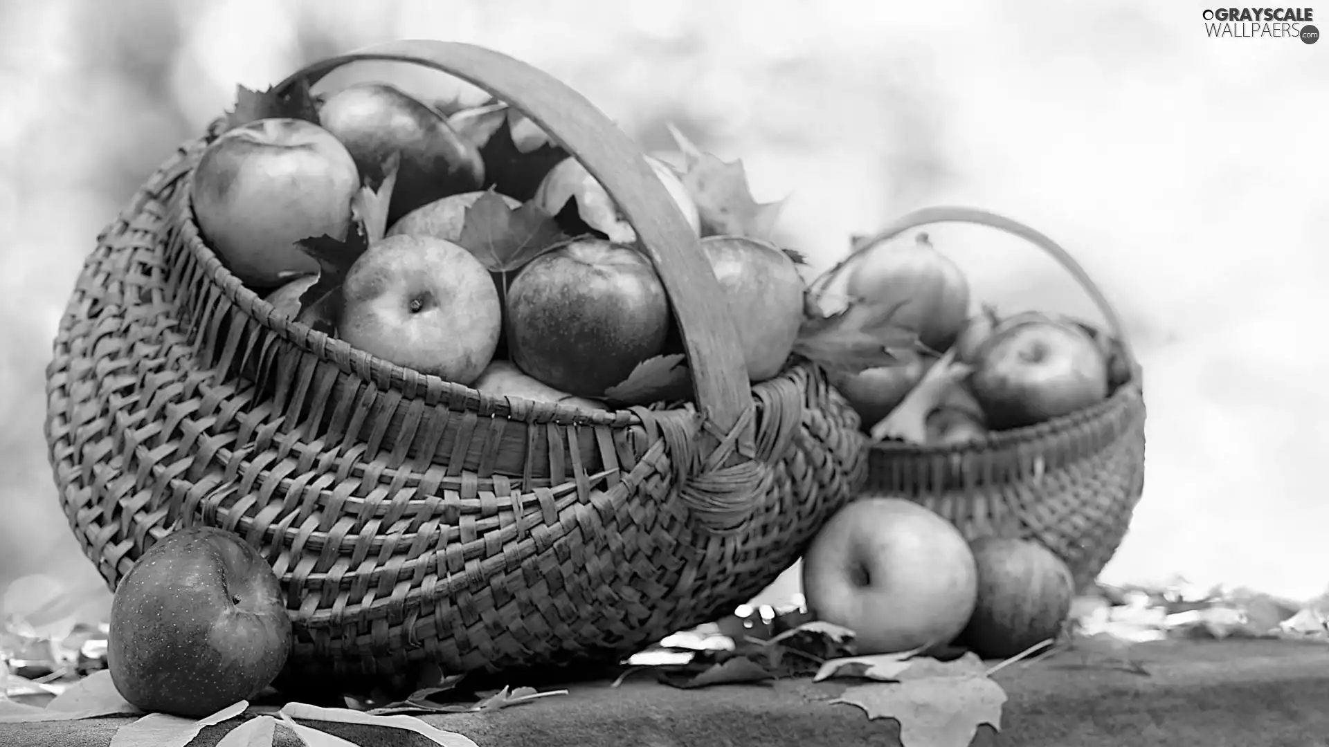 Baskets, apples