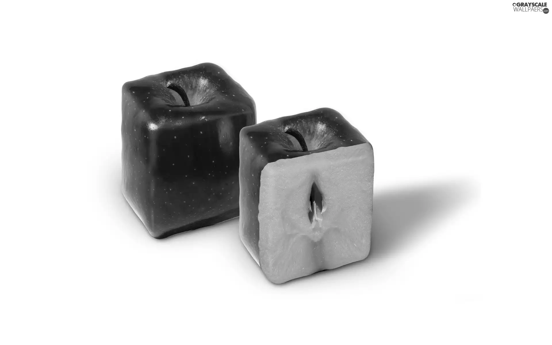cubic, apples