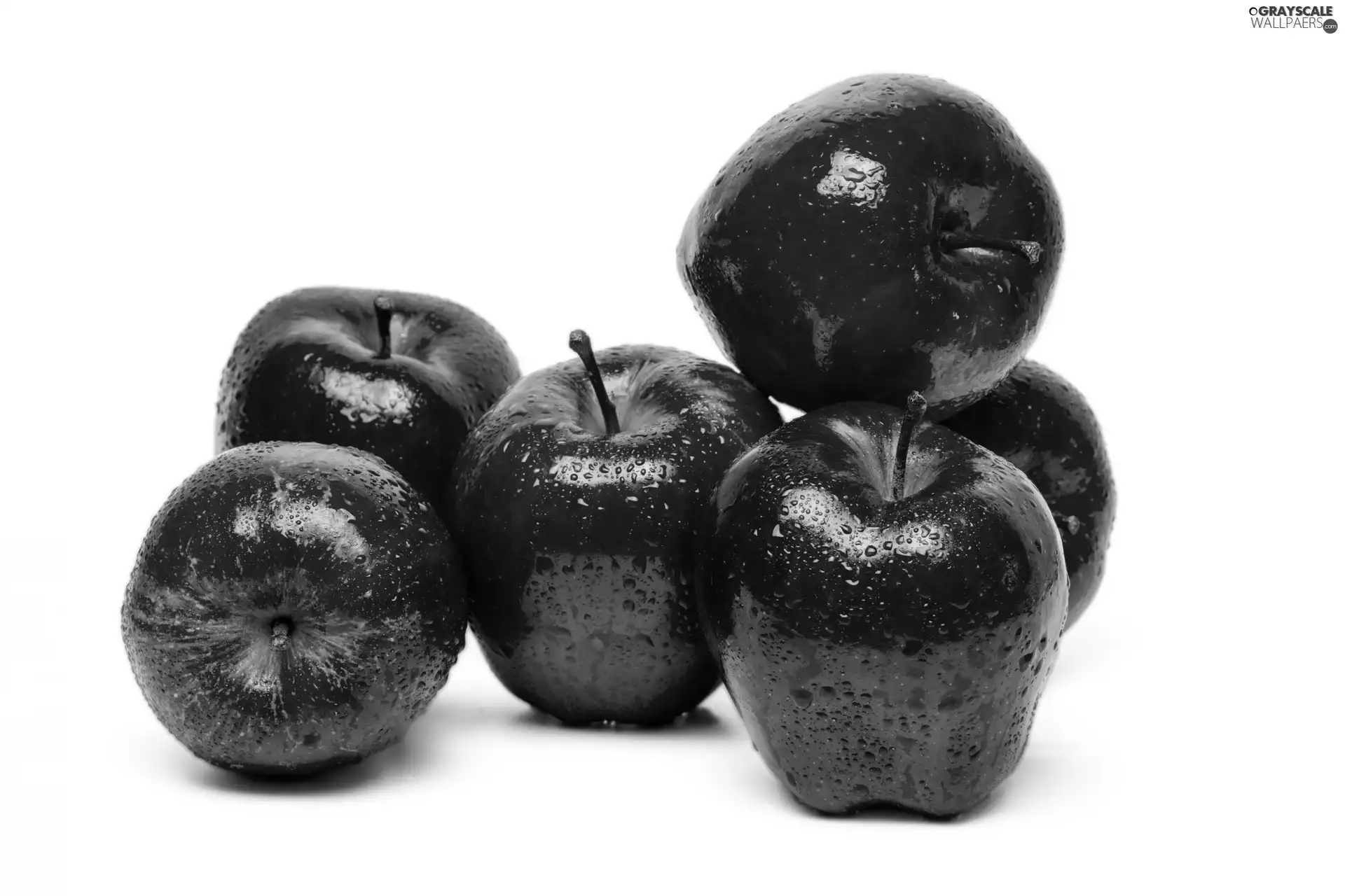 white background, Red, apples