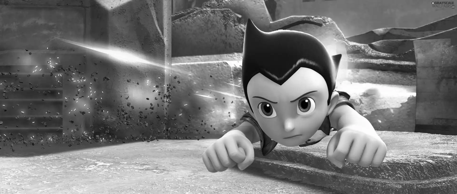 Astro Boy, escape