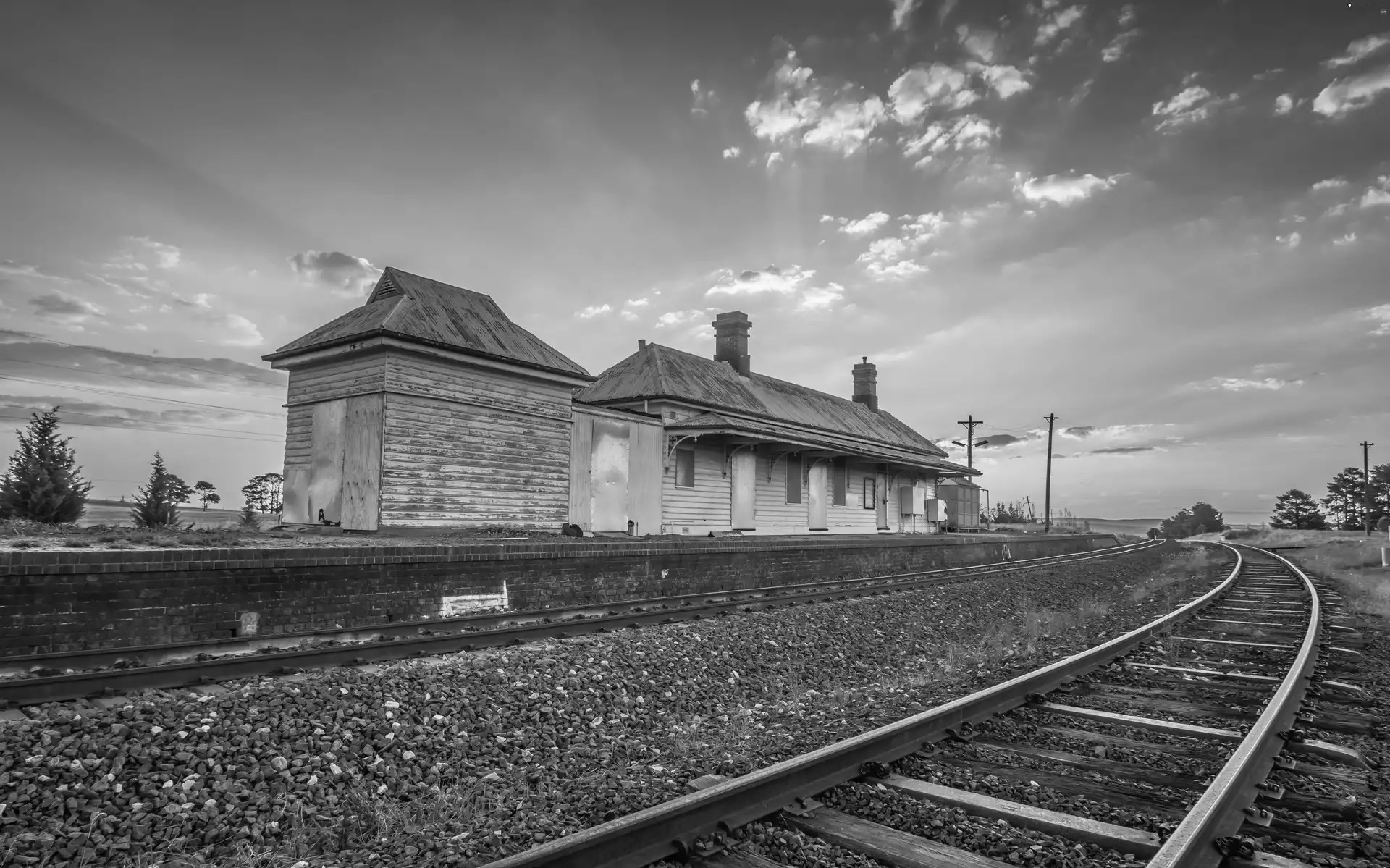 station, Railroad Tracks, Australia