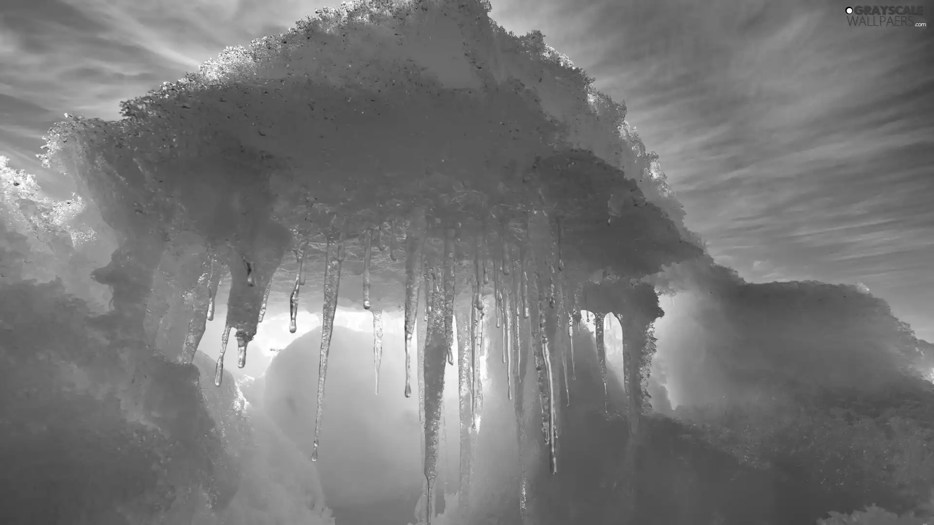 azure, icicle, Sky