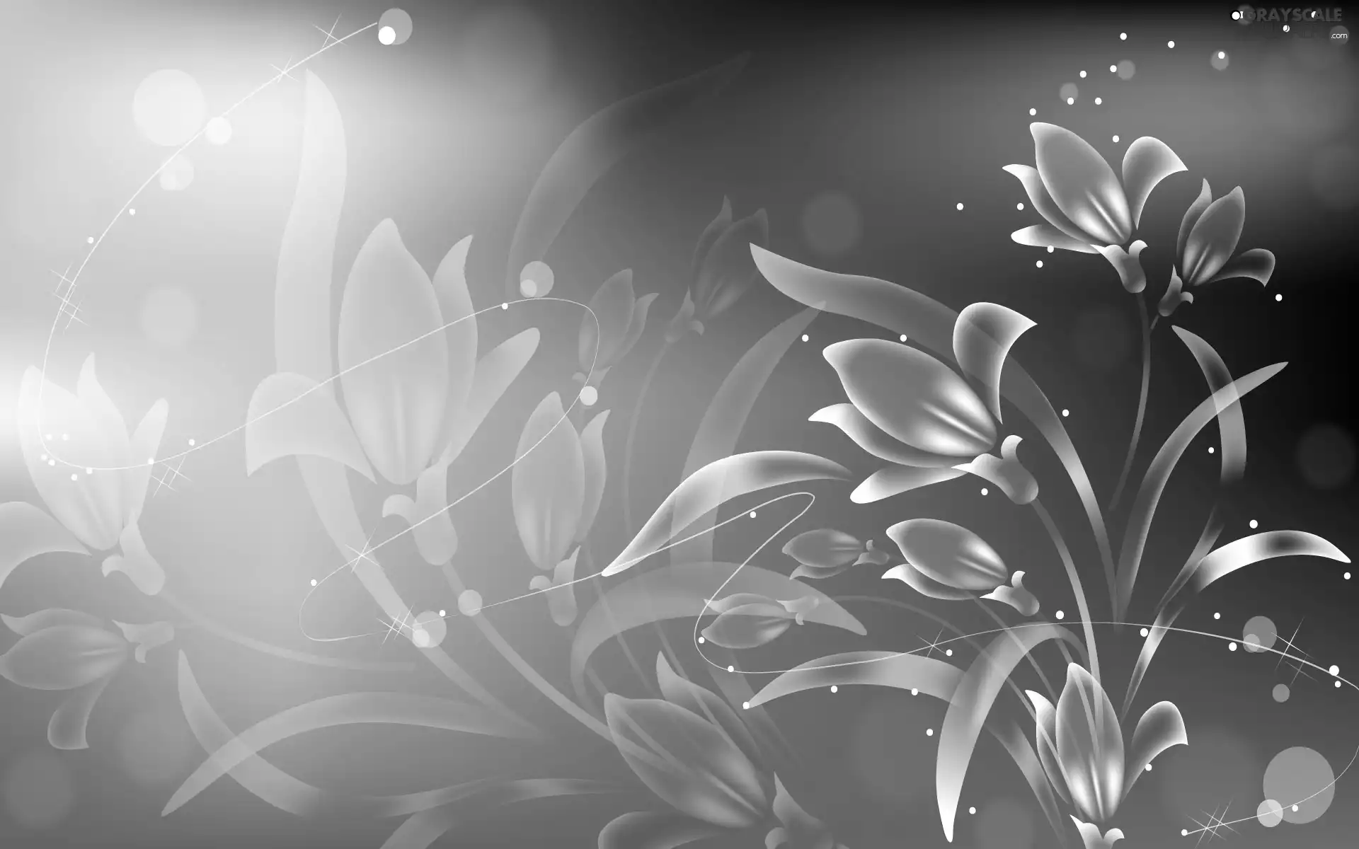Flowers, green ones, background
