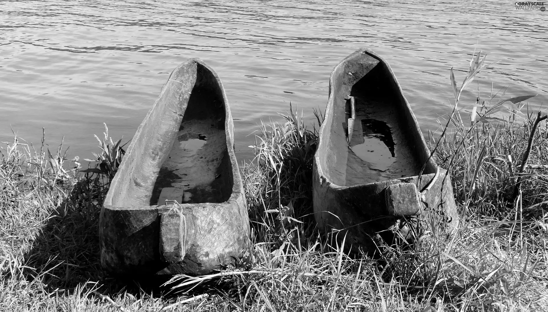 Bali, indonesia, boats, grass, lake