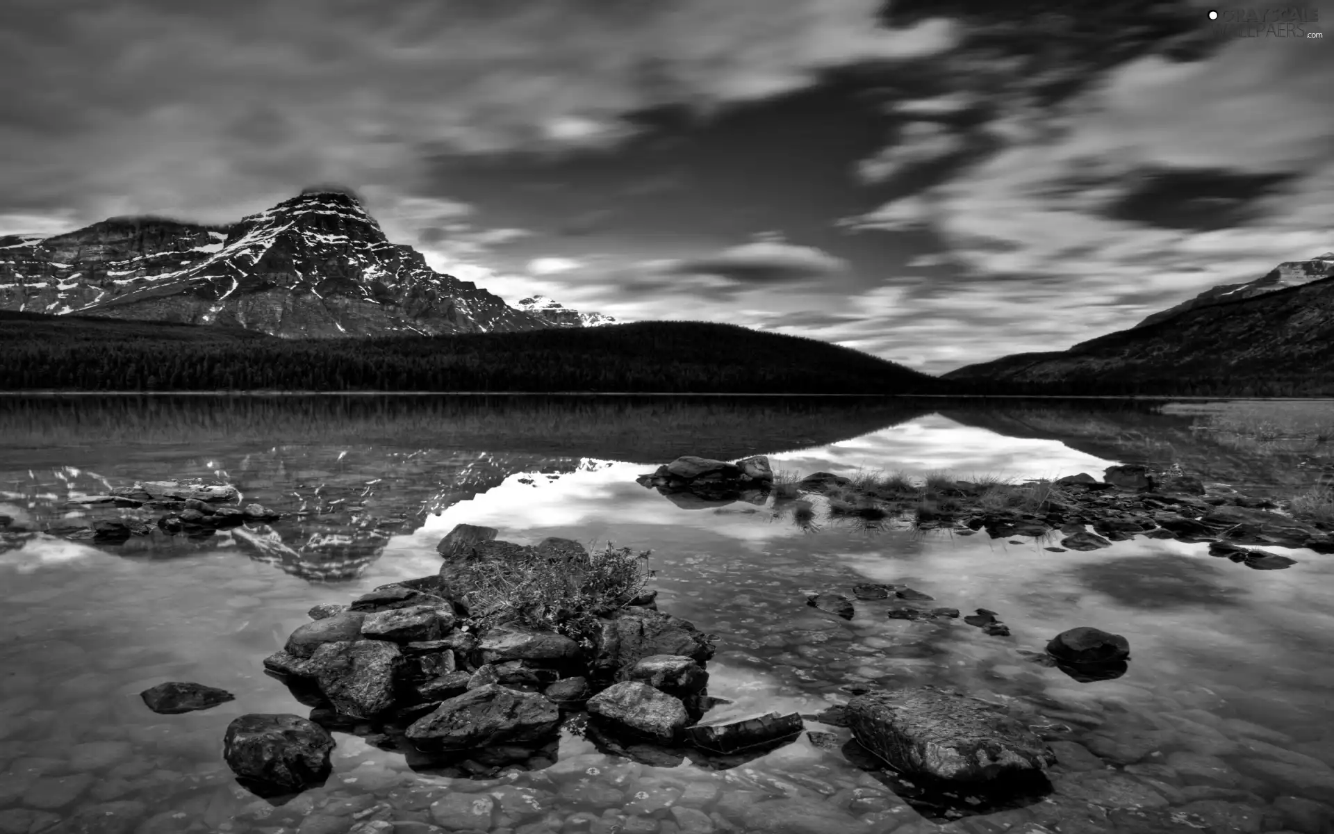 Banff National Park, Canada, Stones, Mountains, lake, Province of Alberta