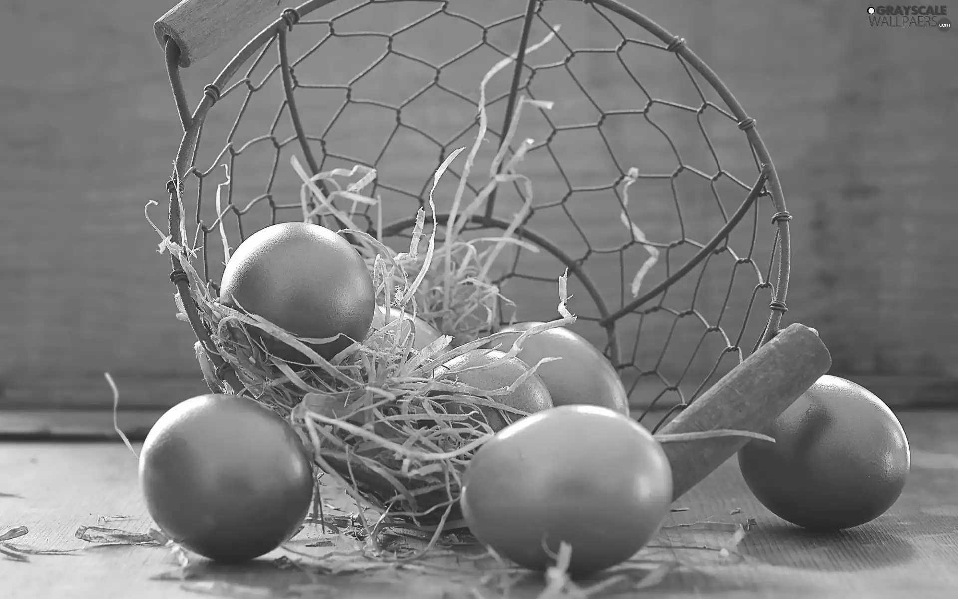 basket, Easter, eggs