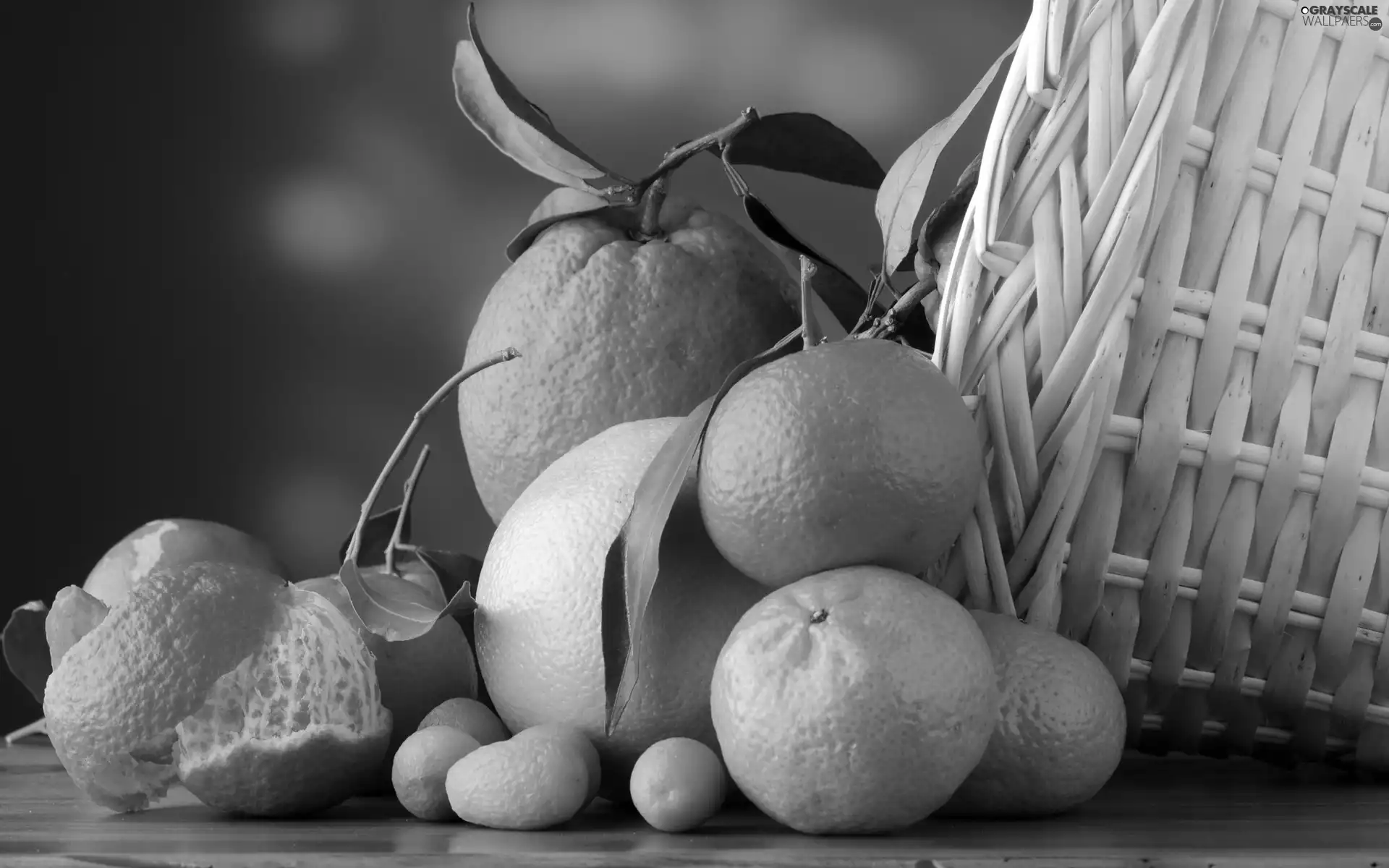 basket, orange, mandarin