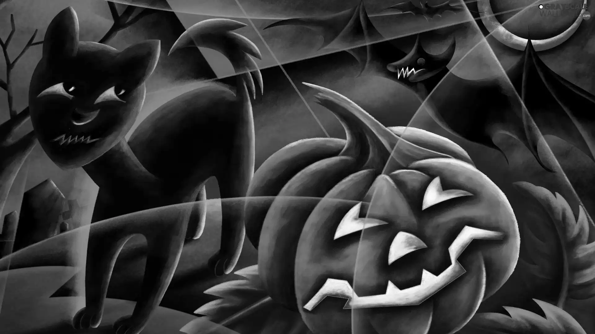 bat, pumpkin, cat