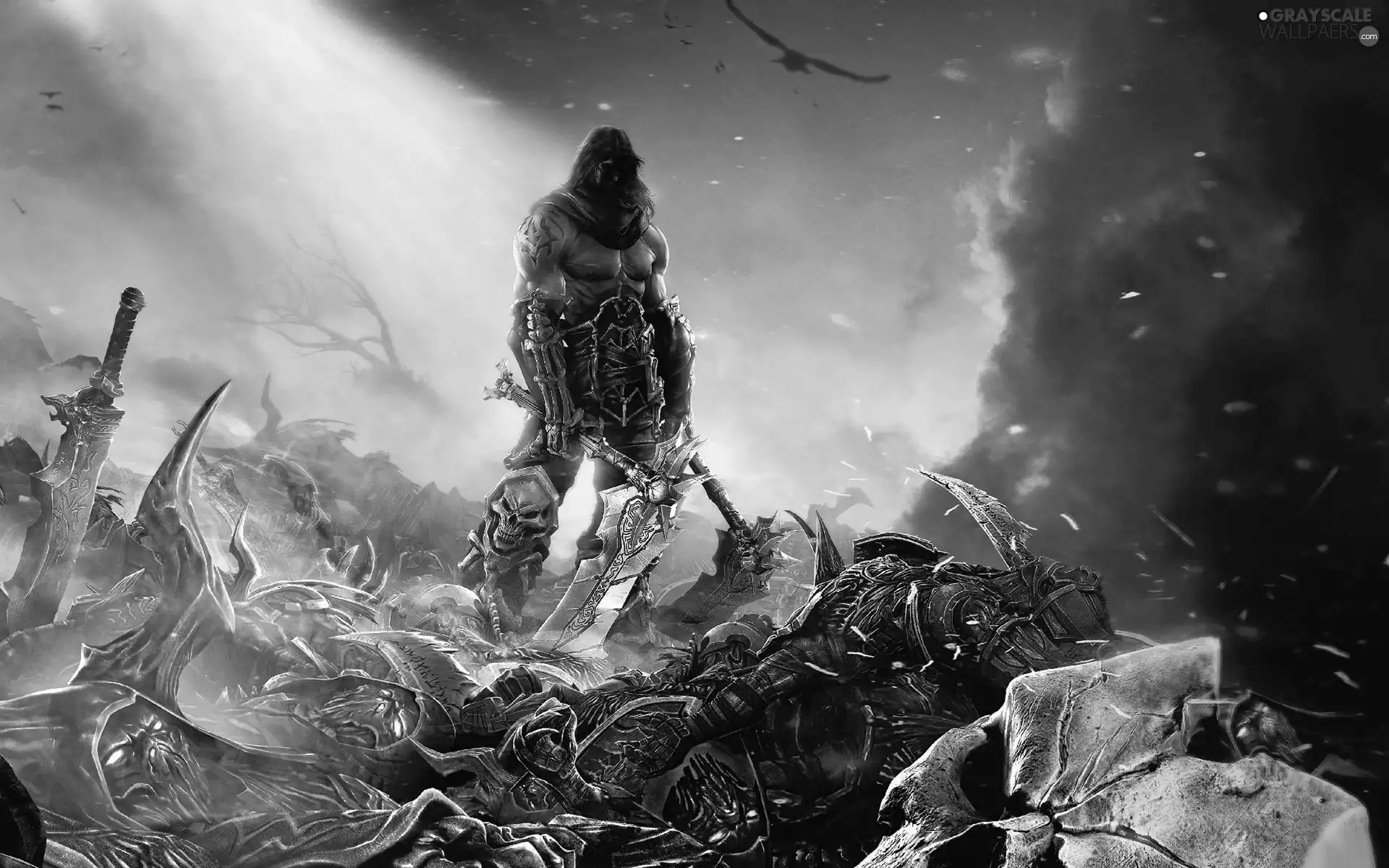 Darksiders 2, Field, Battle, fighter