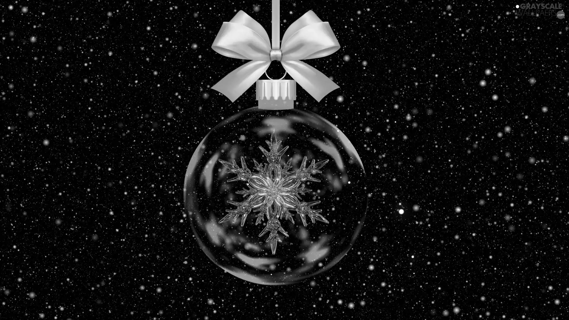 Christmas, petal, snow, bauble