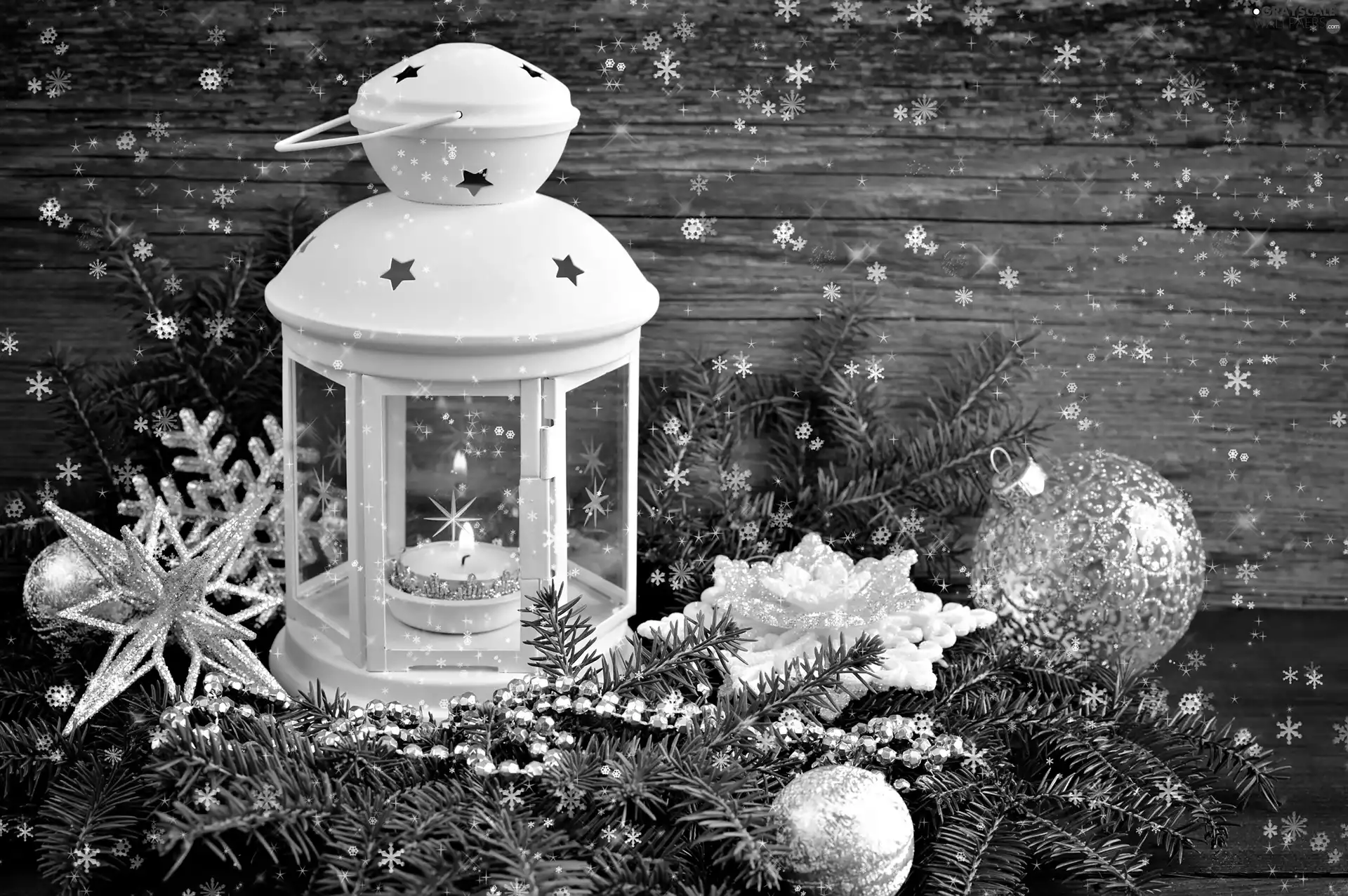 lantern, Christmas, baubles, Twigs, Candle, composition