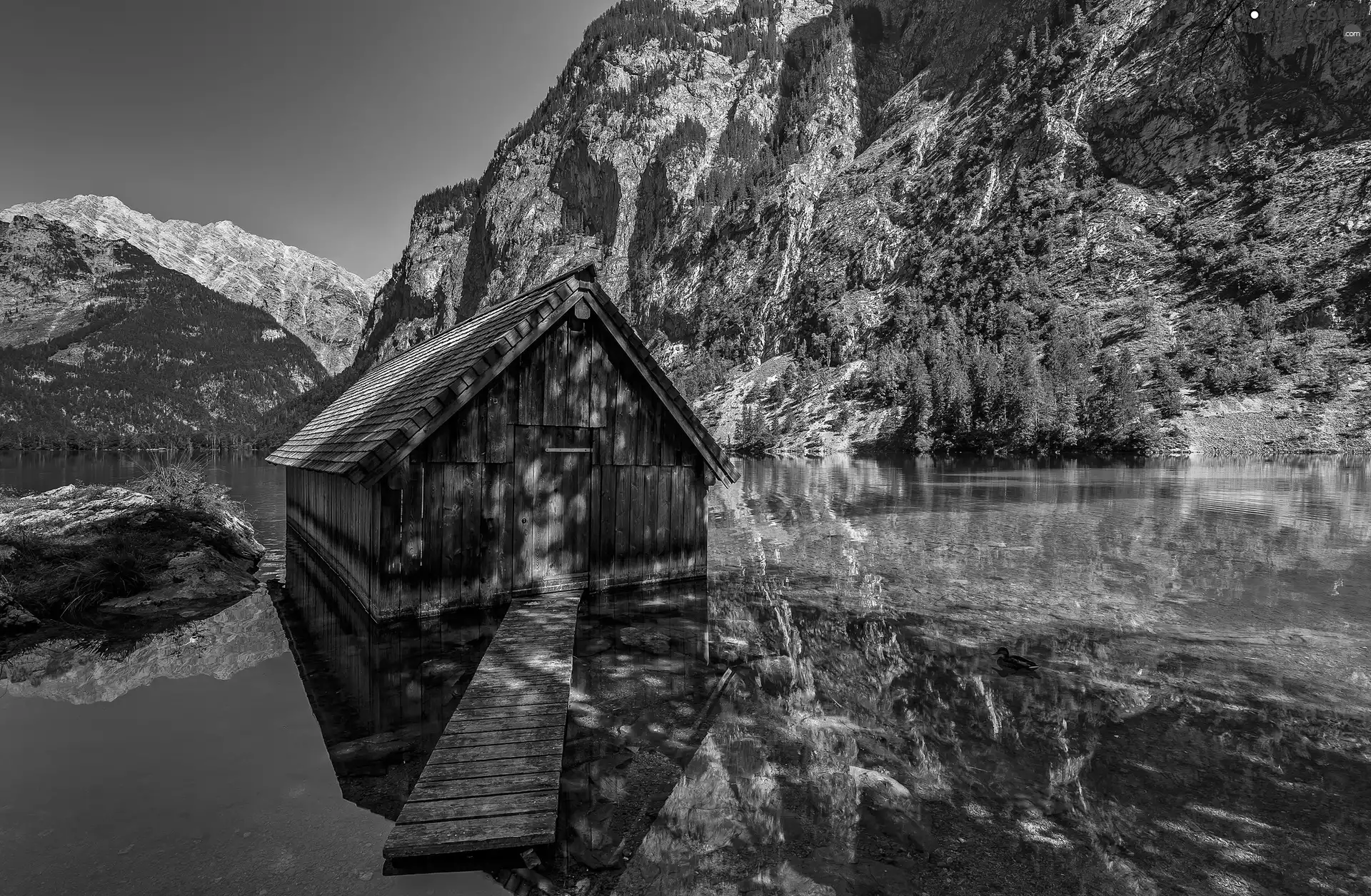 cote, lake, Bavaria, Mountains