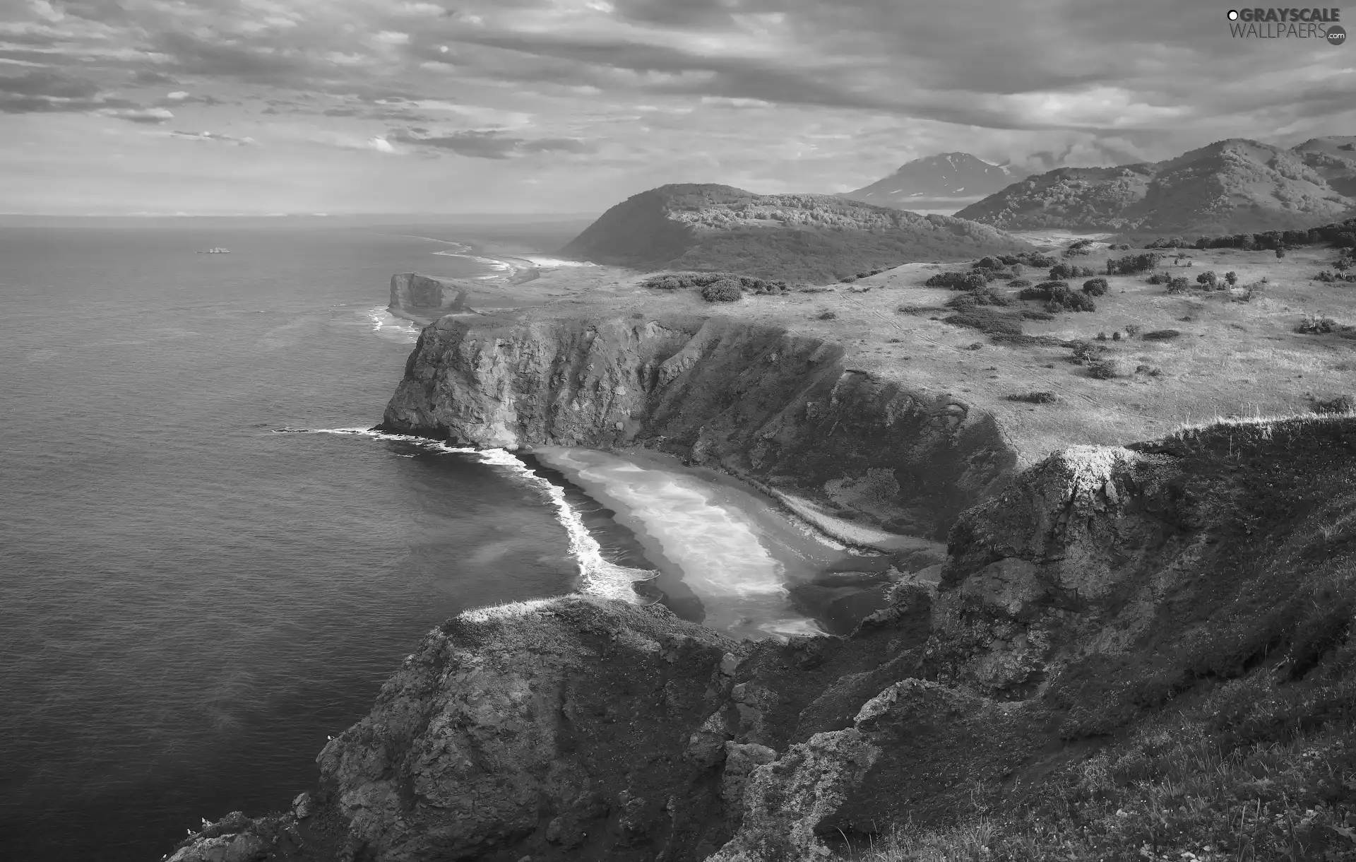 Beaches, cliff, Coast