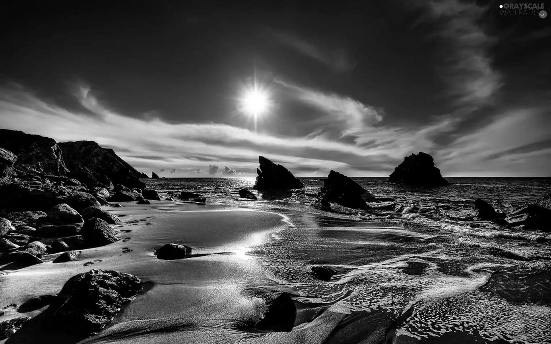 Beaches, sea, rocks