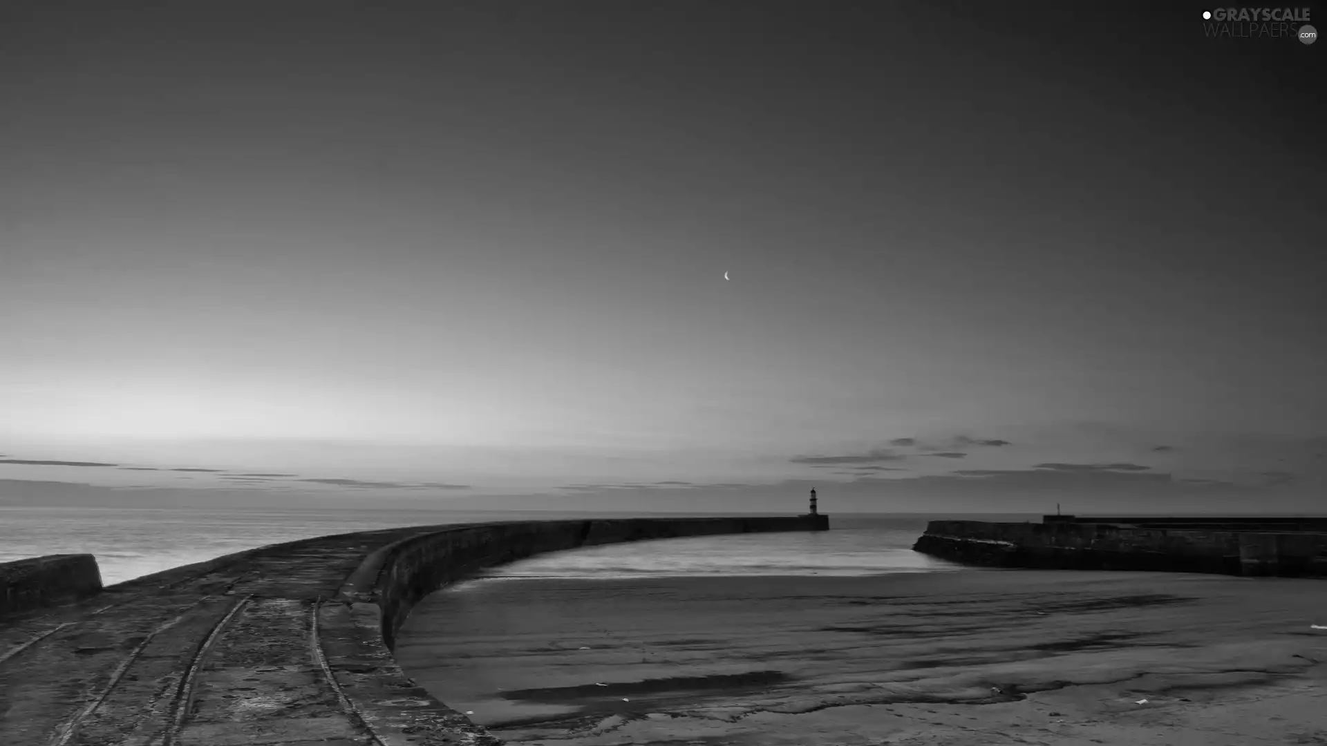 Beaches, Lighthouses, sea
