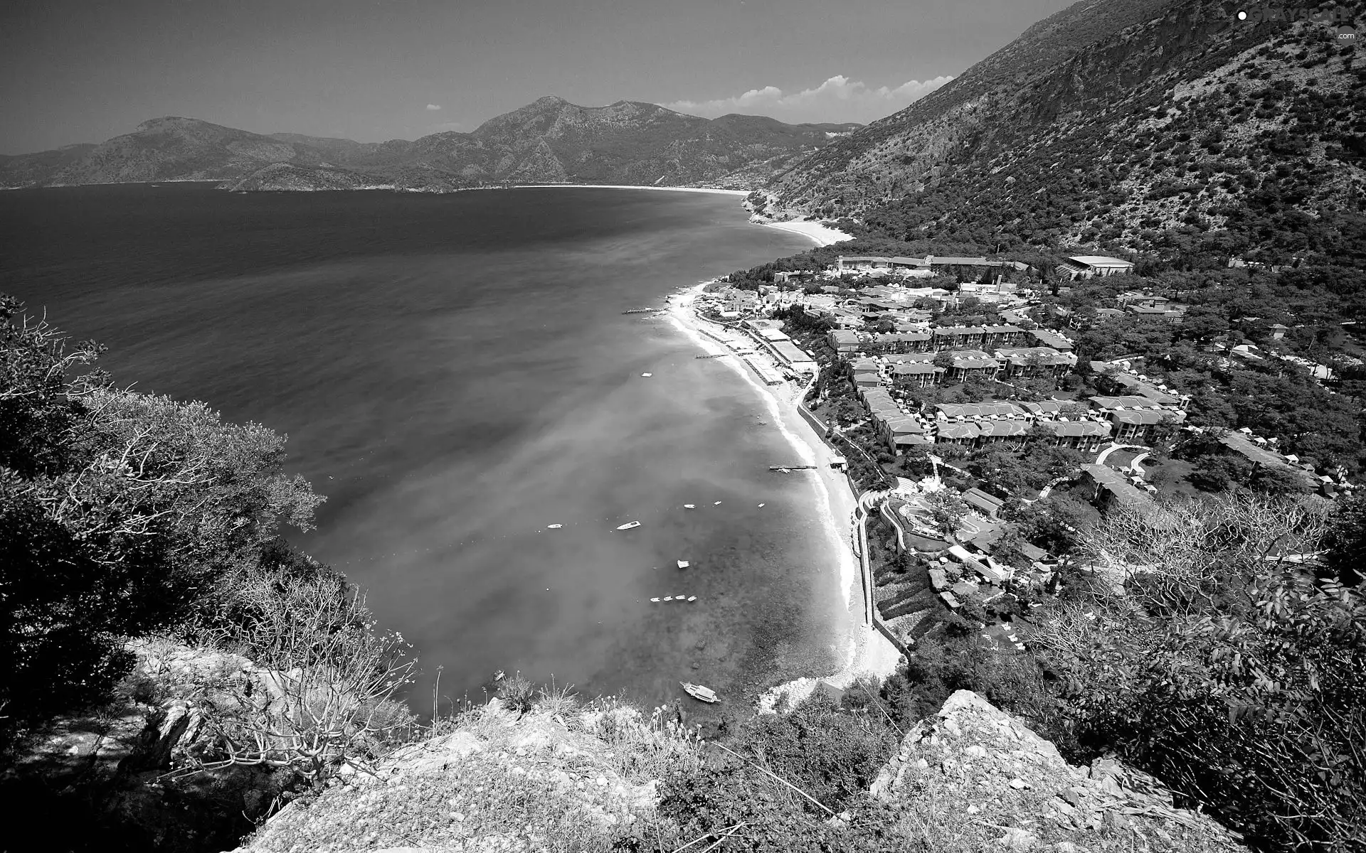 Beaches, sea, Town, Oludeniz, Turkey