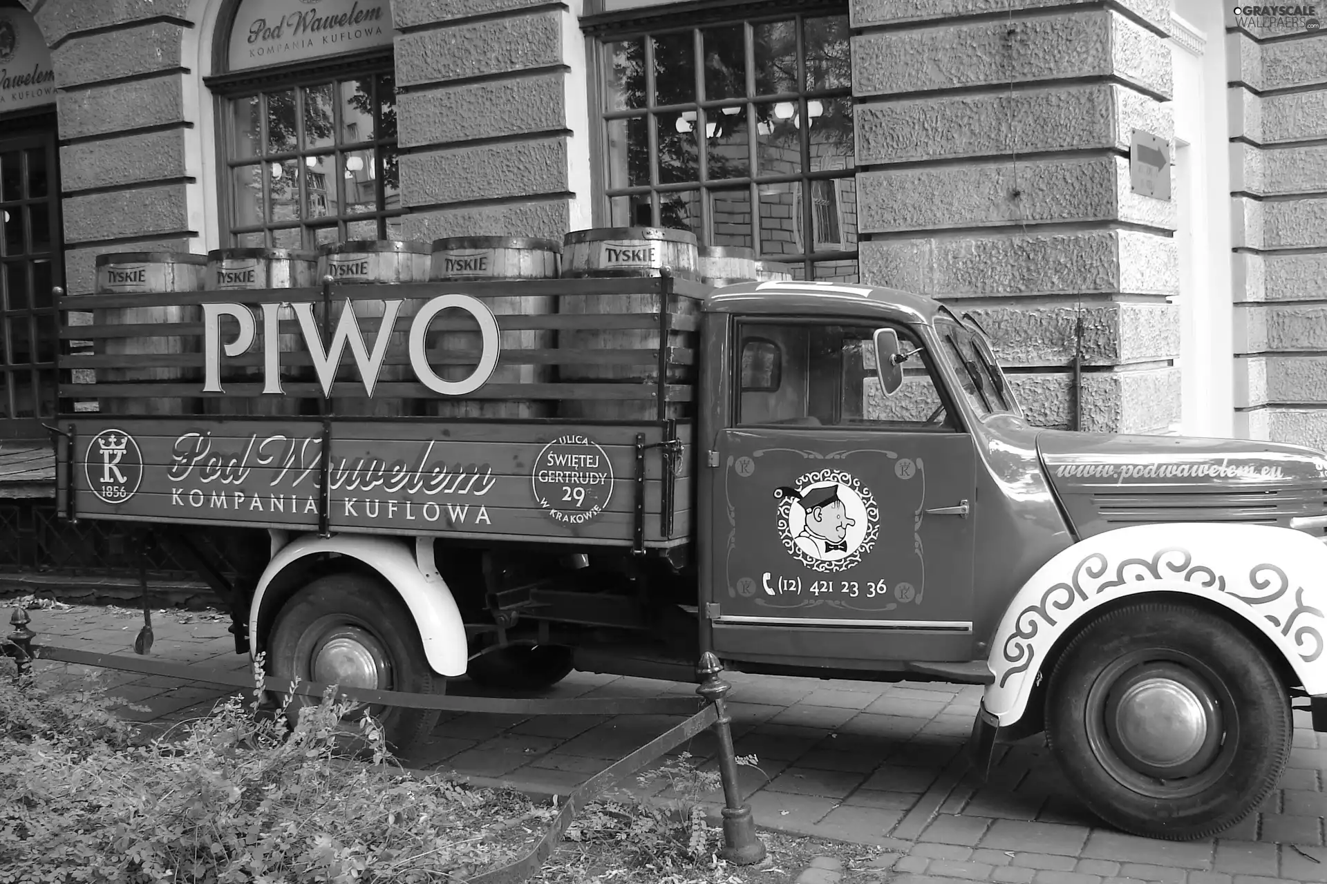 lorry, drums, Beer, Delivery Truck