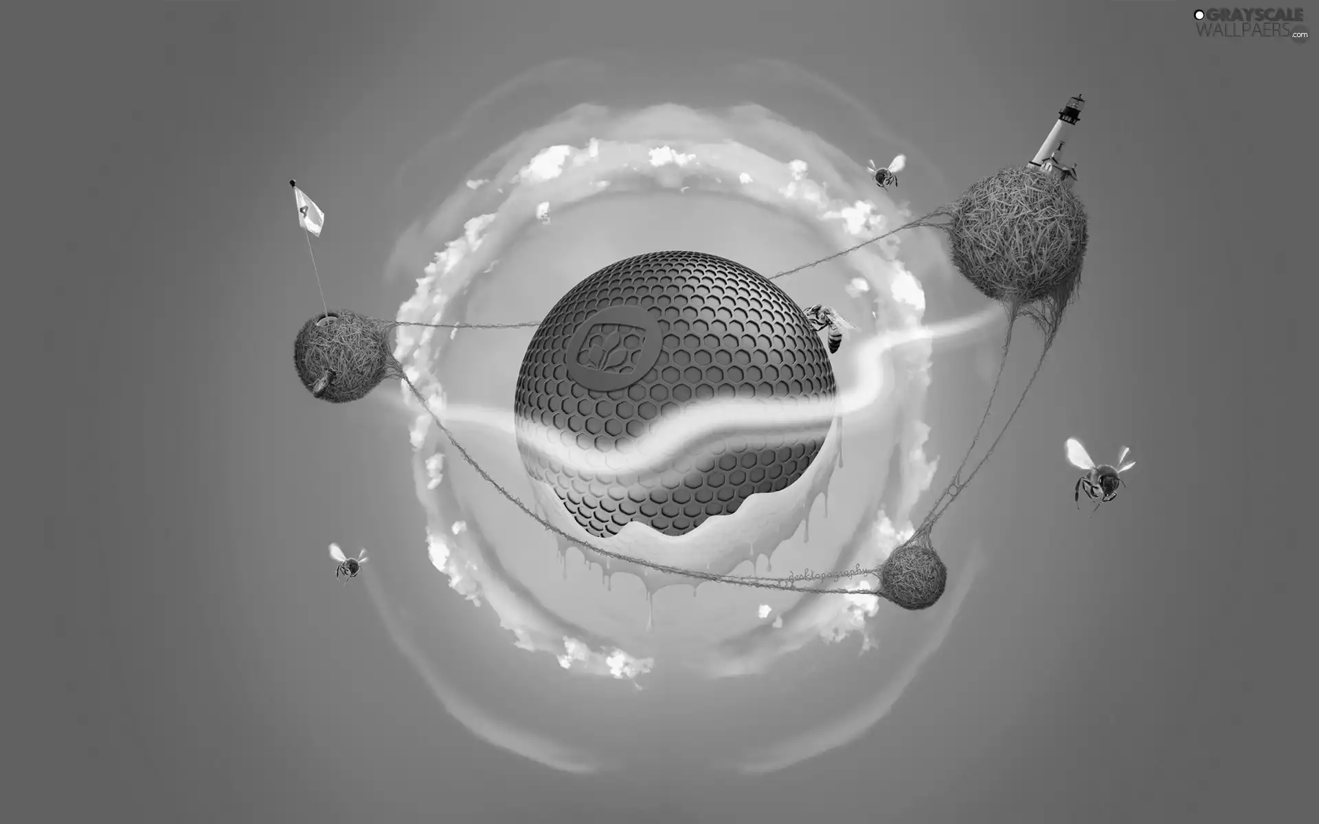 Bees, Planets, Orbs