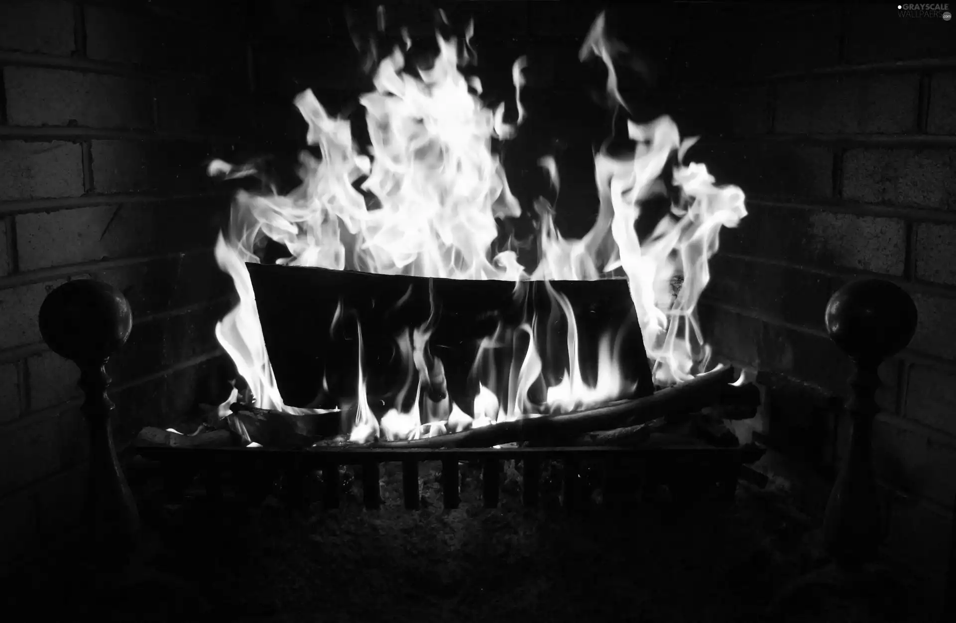 burner chimney, Flames, Big Fire
