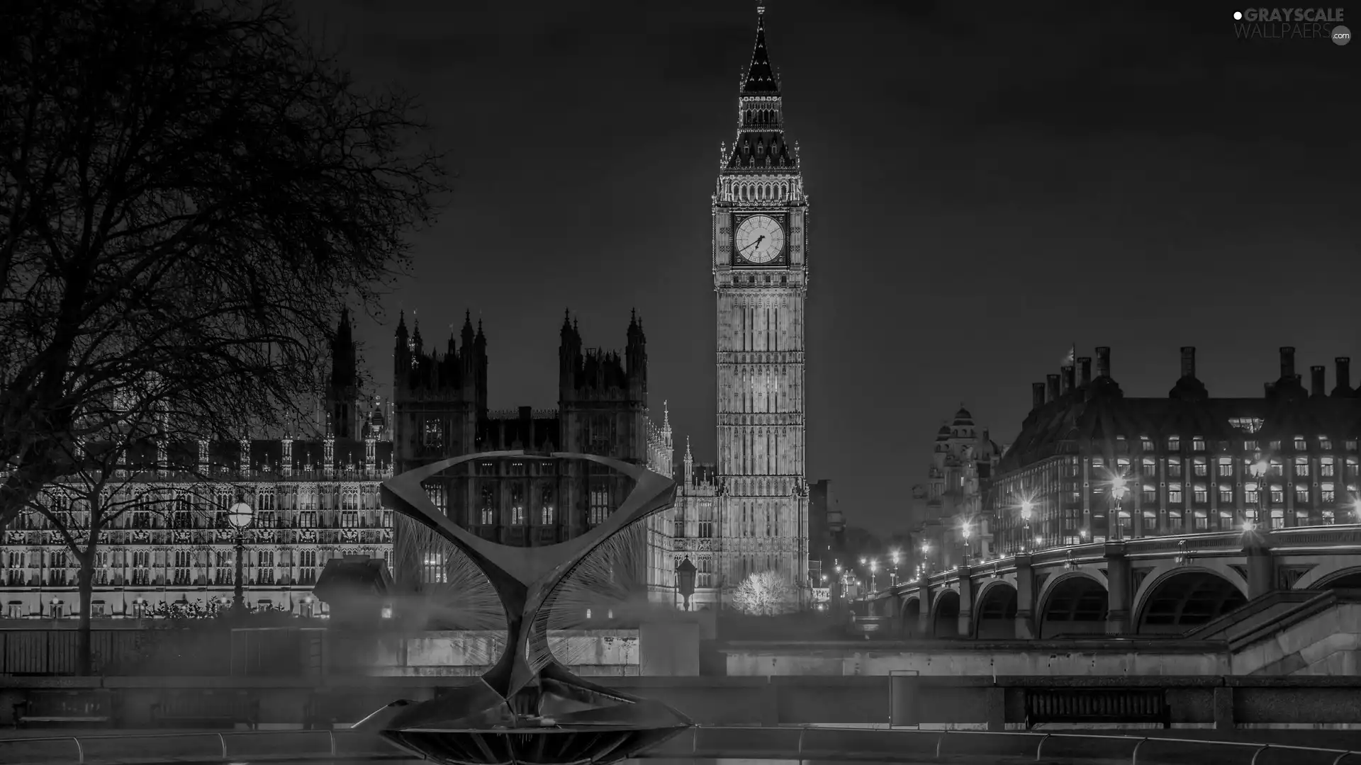 London, bridge, Big Ben, River