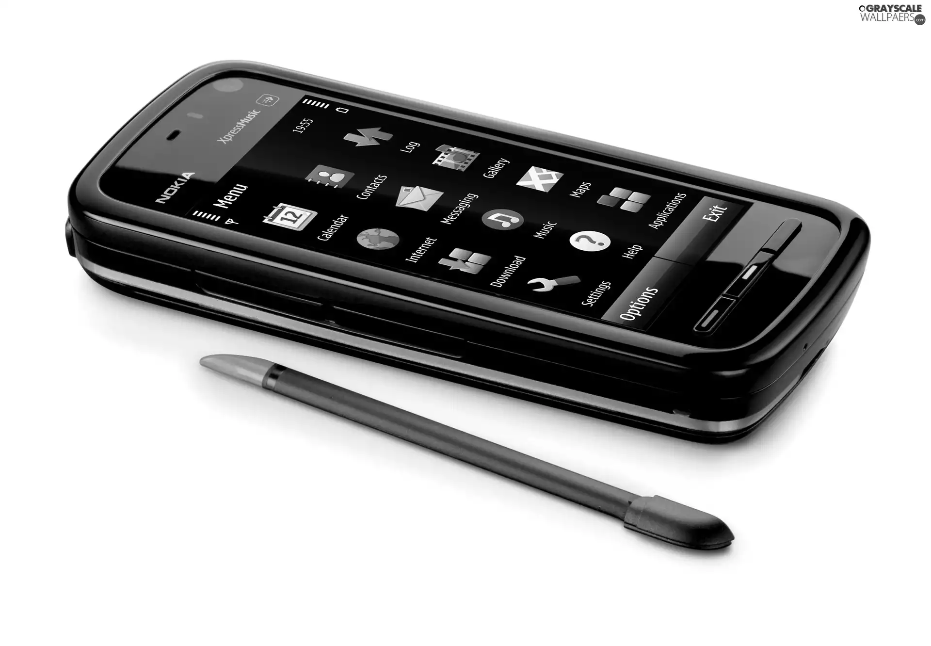 scriber, Nokia 5800 XpressMusic, black