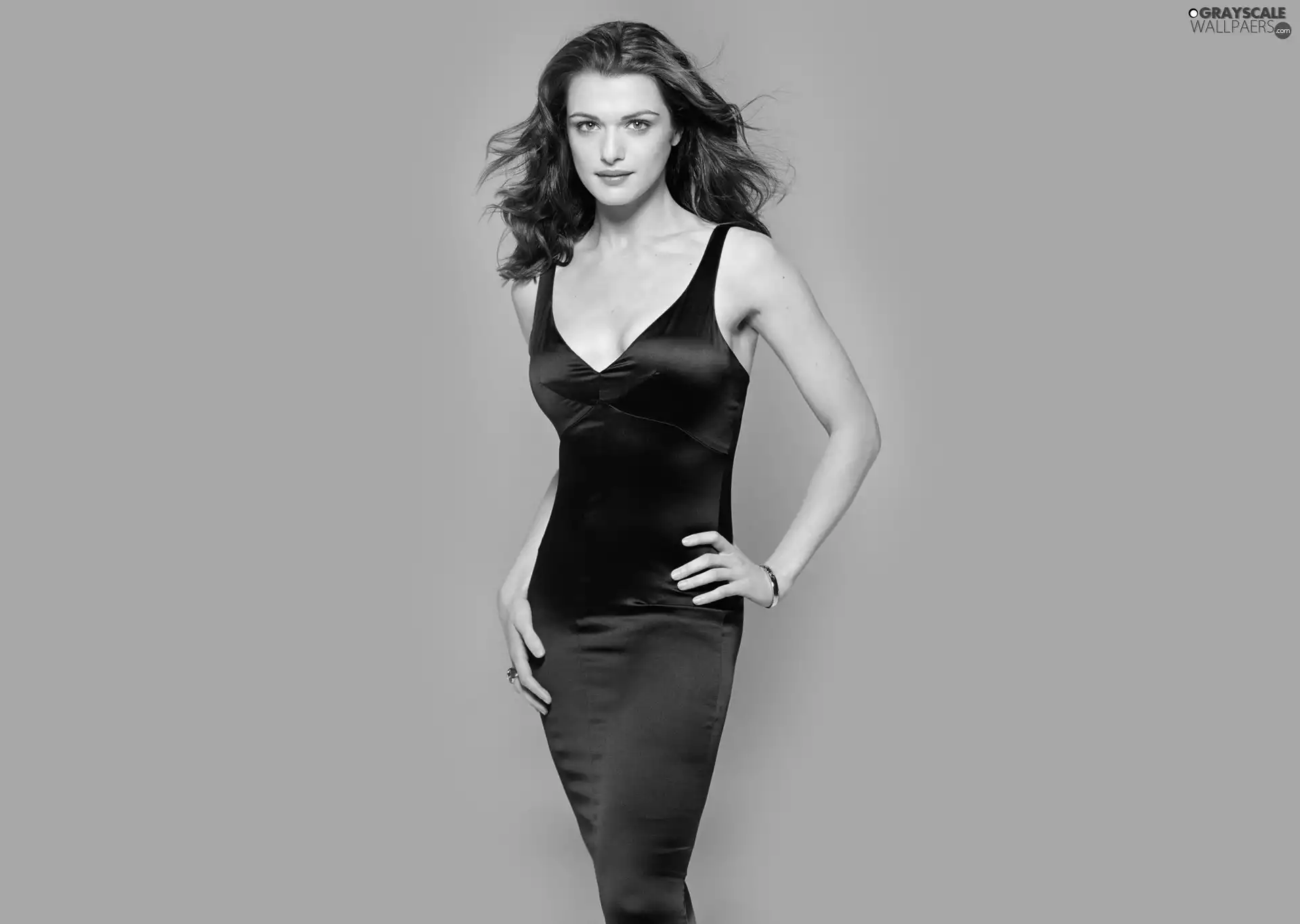 dress, Rachel Weisz, black