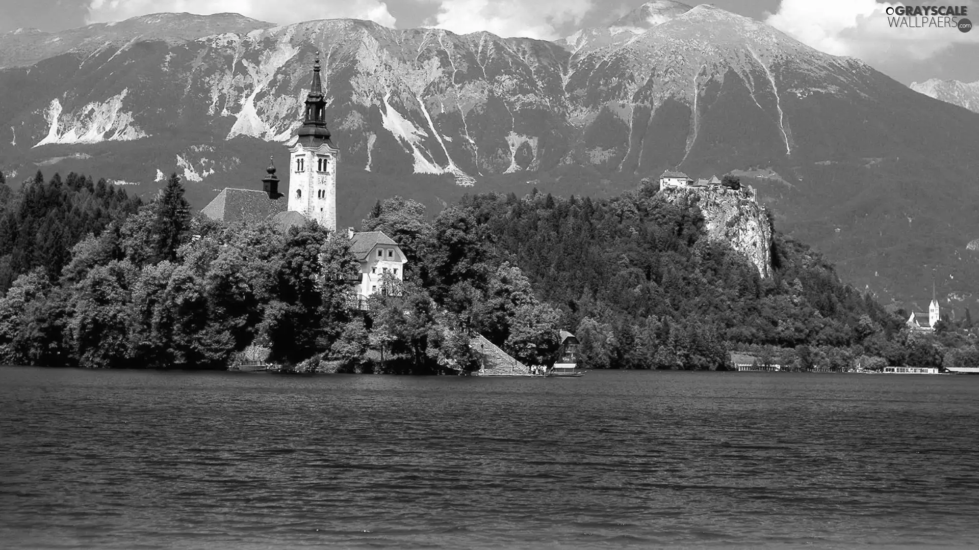 Slovenia, Church of the Annunciation of the Virgin Mary, Lake Bled, Blejski Otok Island