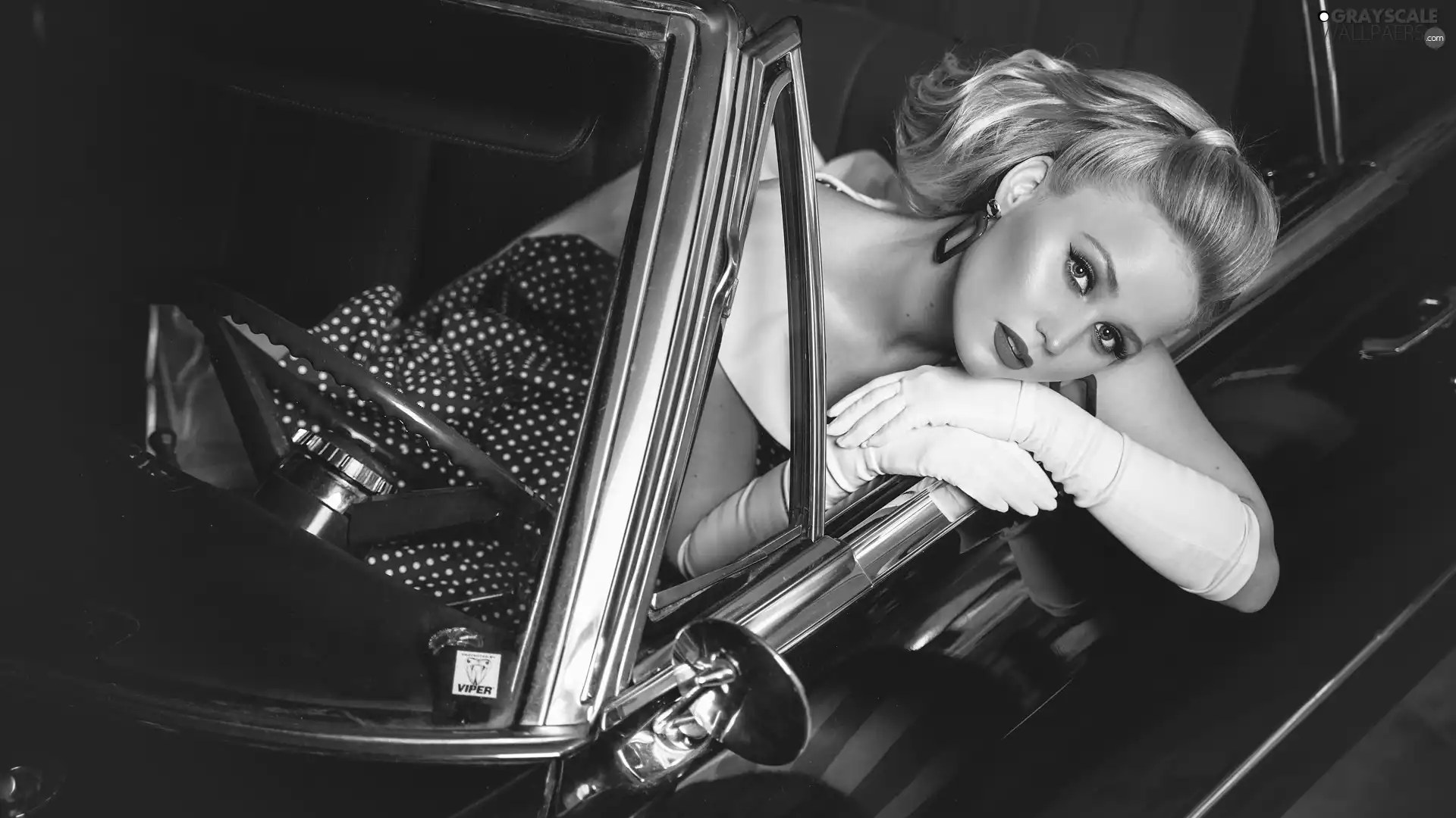 Women, Gloves, Automobile, Blonde