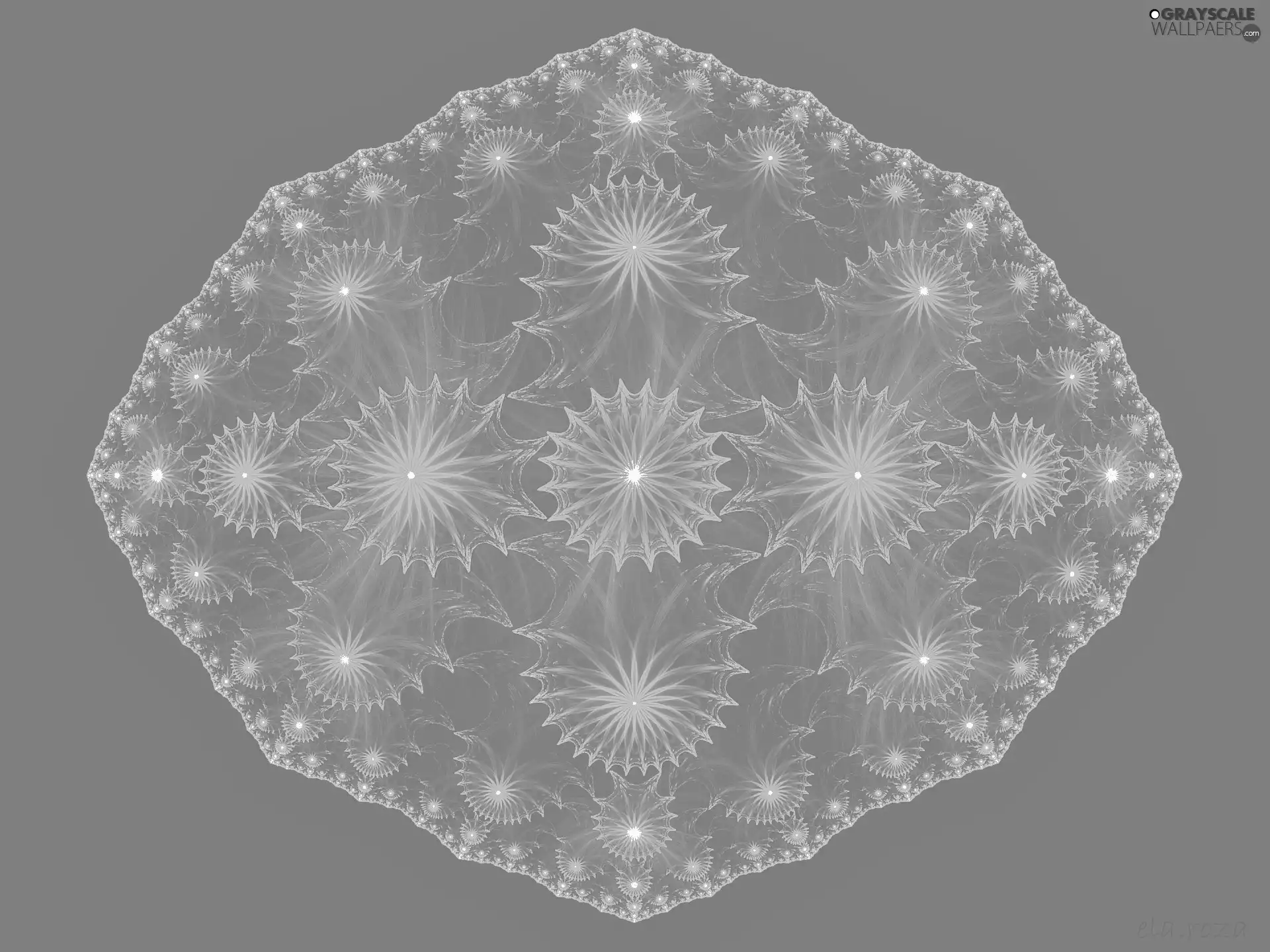 blue, abstraction, Fractalius