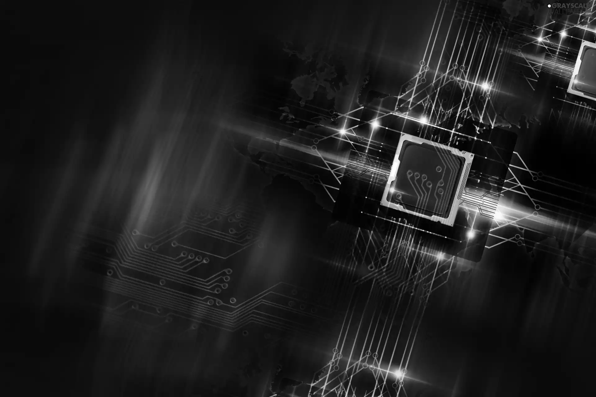 Hardware, electronics, Blue, technology