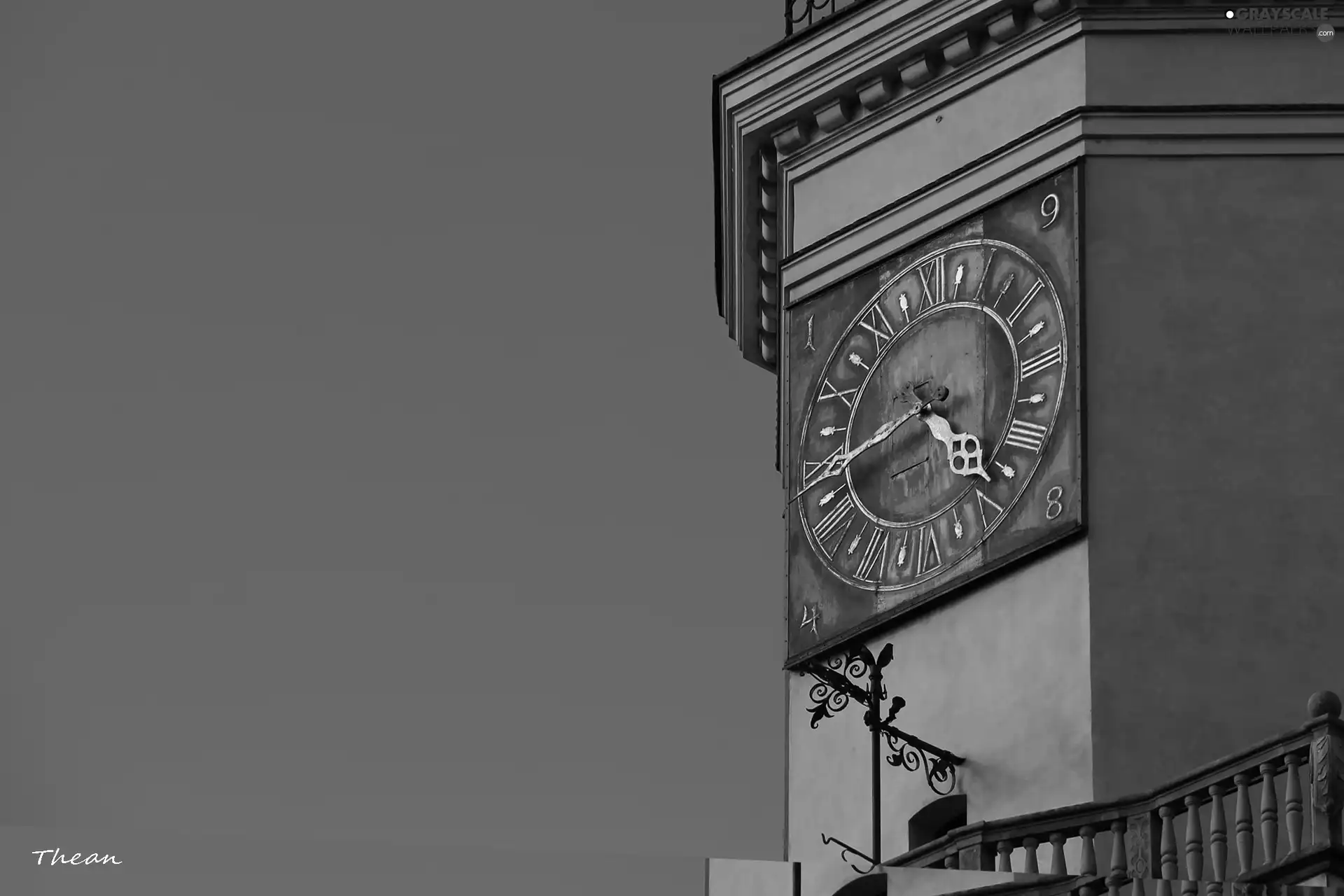 blue, Sky, Golden, Tips, Clock