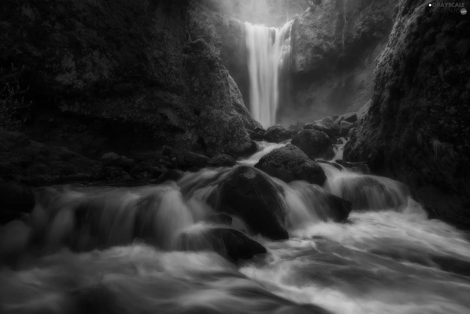 waterfall, blur