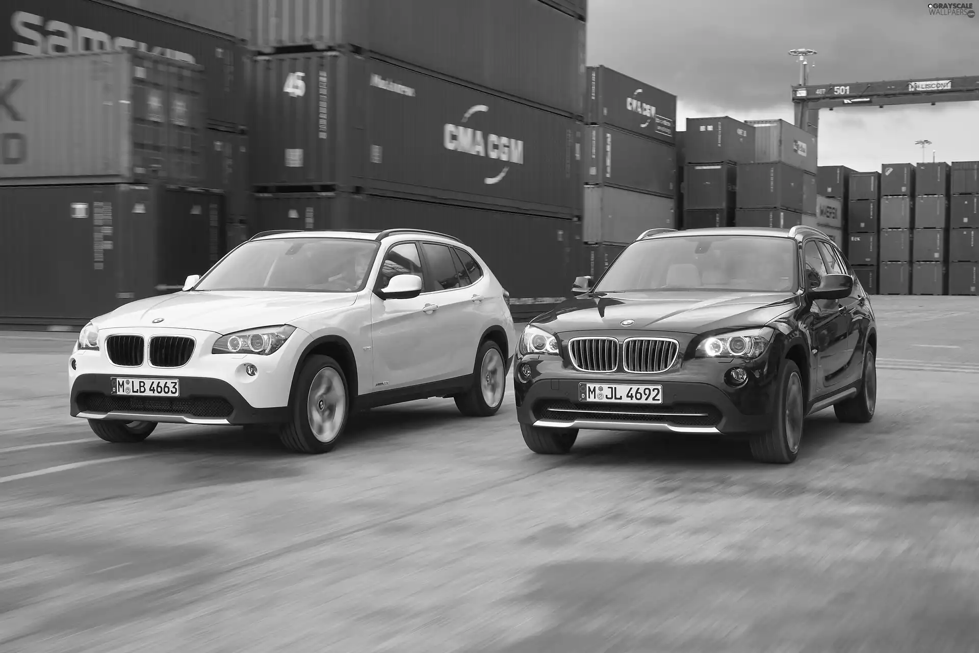 Two cars, BMW X1