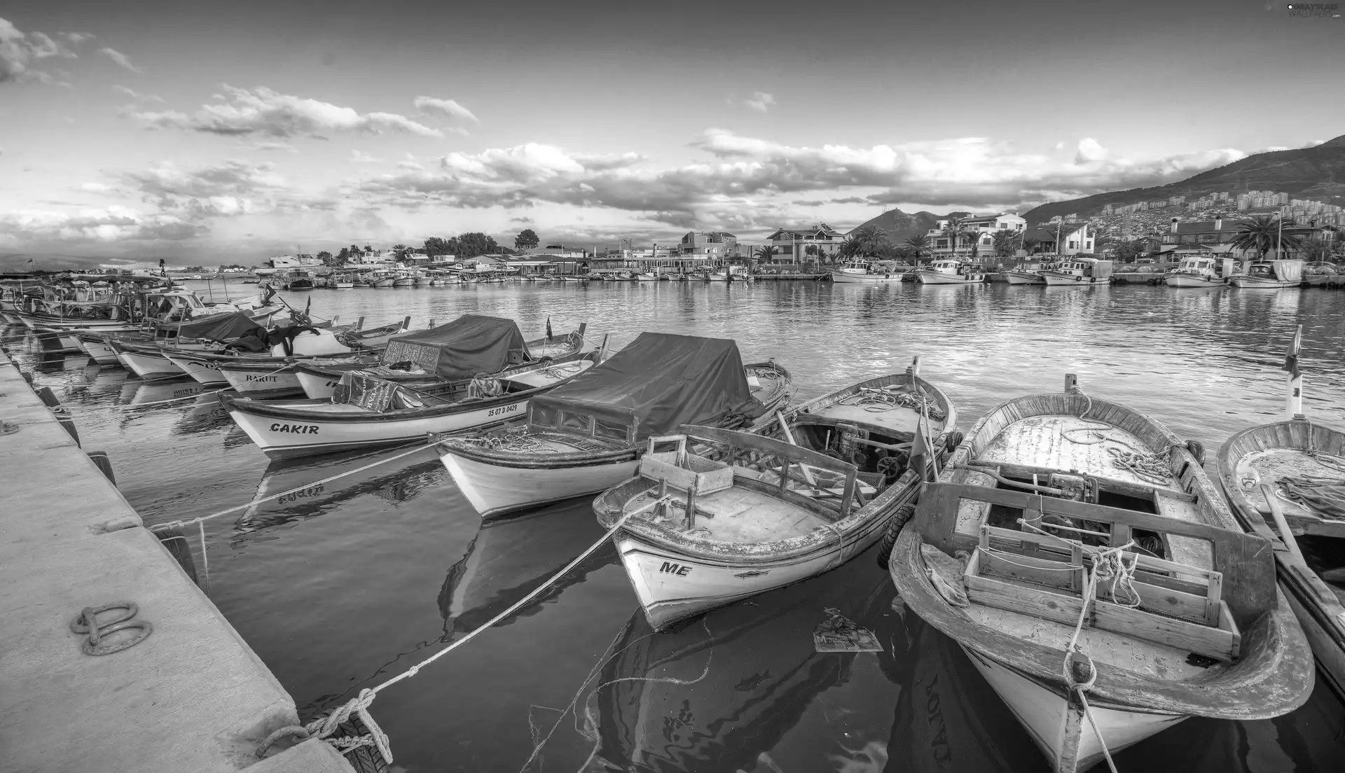 Harbour, boats