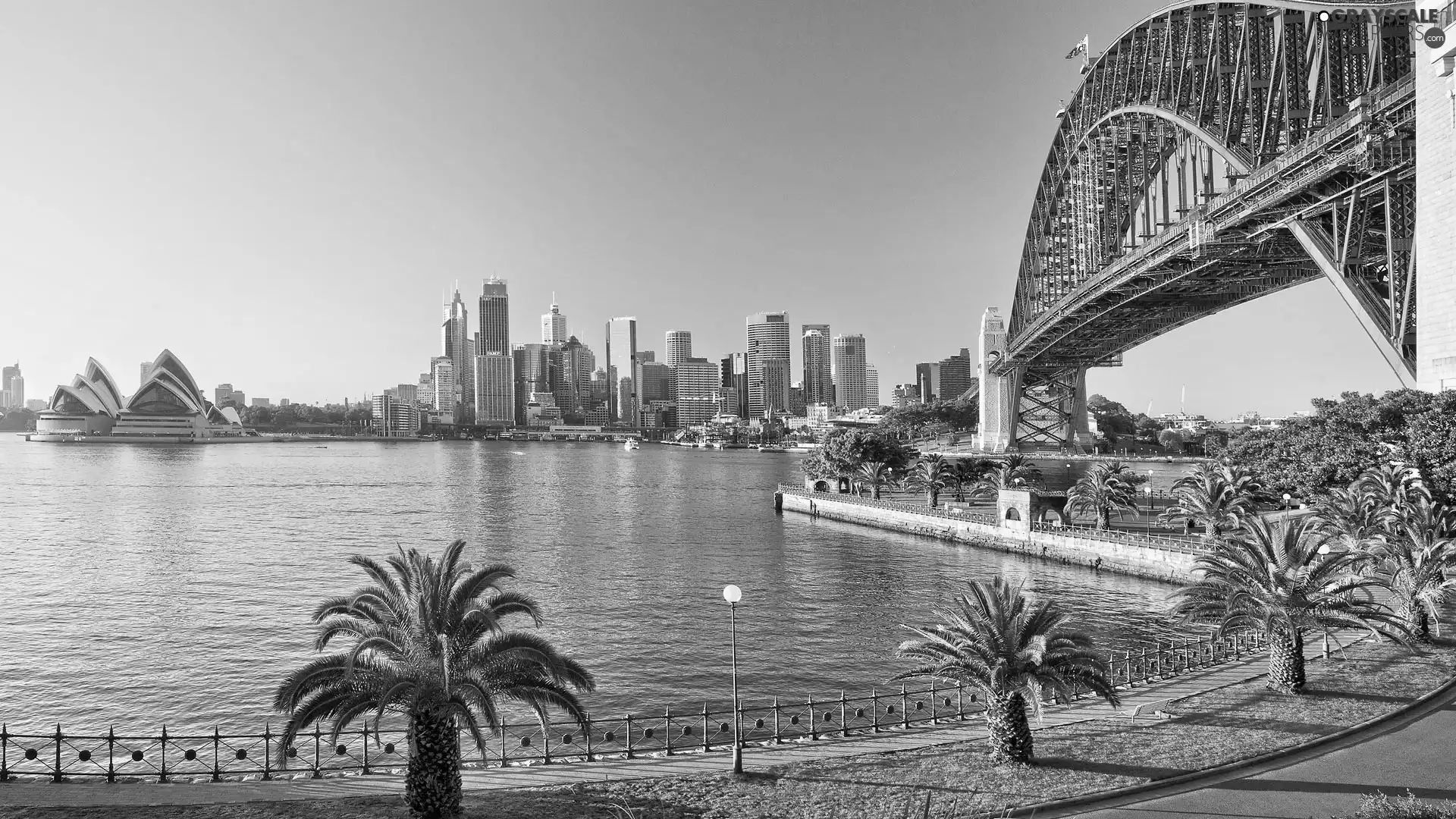 boulevard, bridge, Australia, Way, Sydney