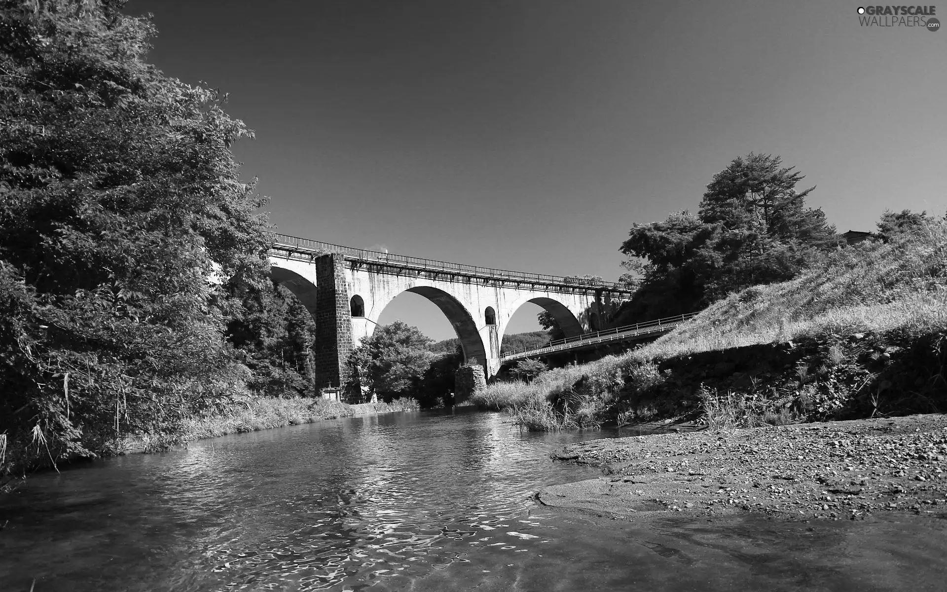 bows, River, bridge