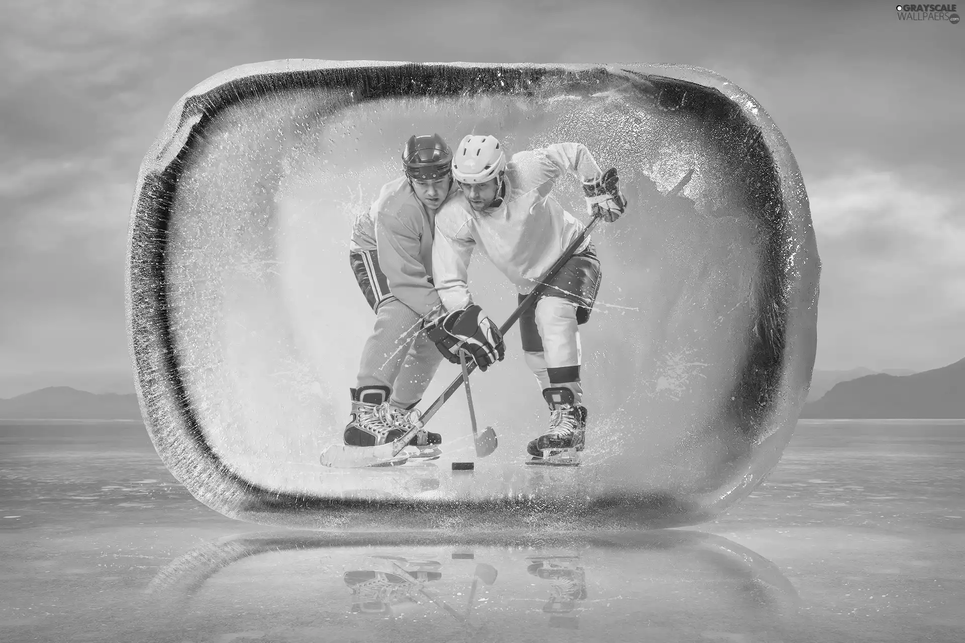 Icecream, graphics, hockey, brick, Hockey Players