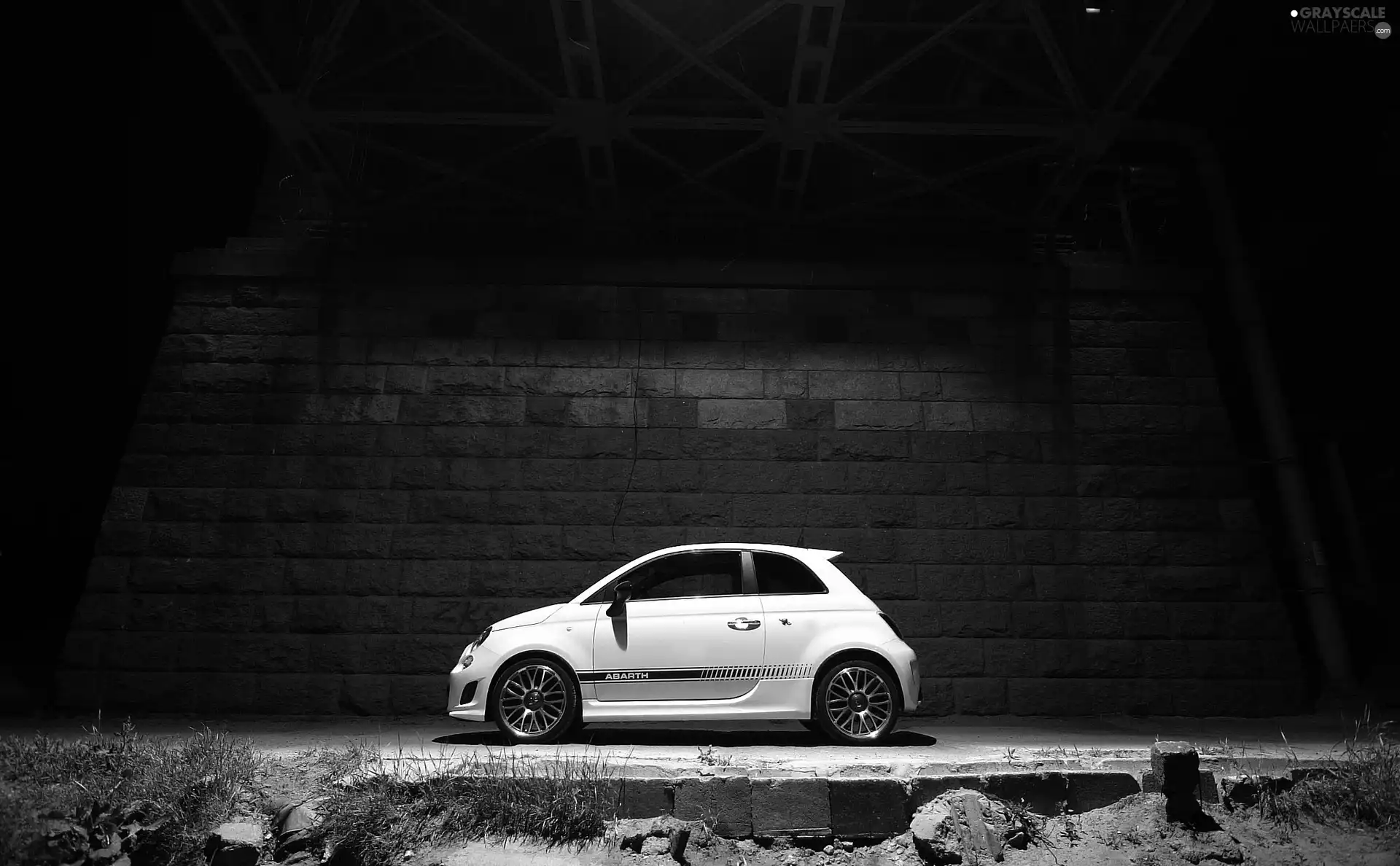 View, Abarth 500, bridge