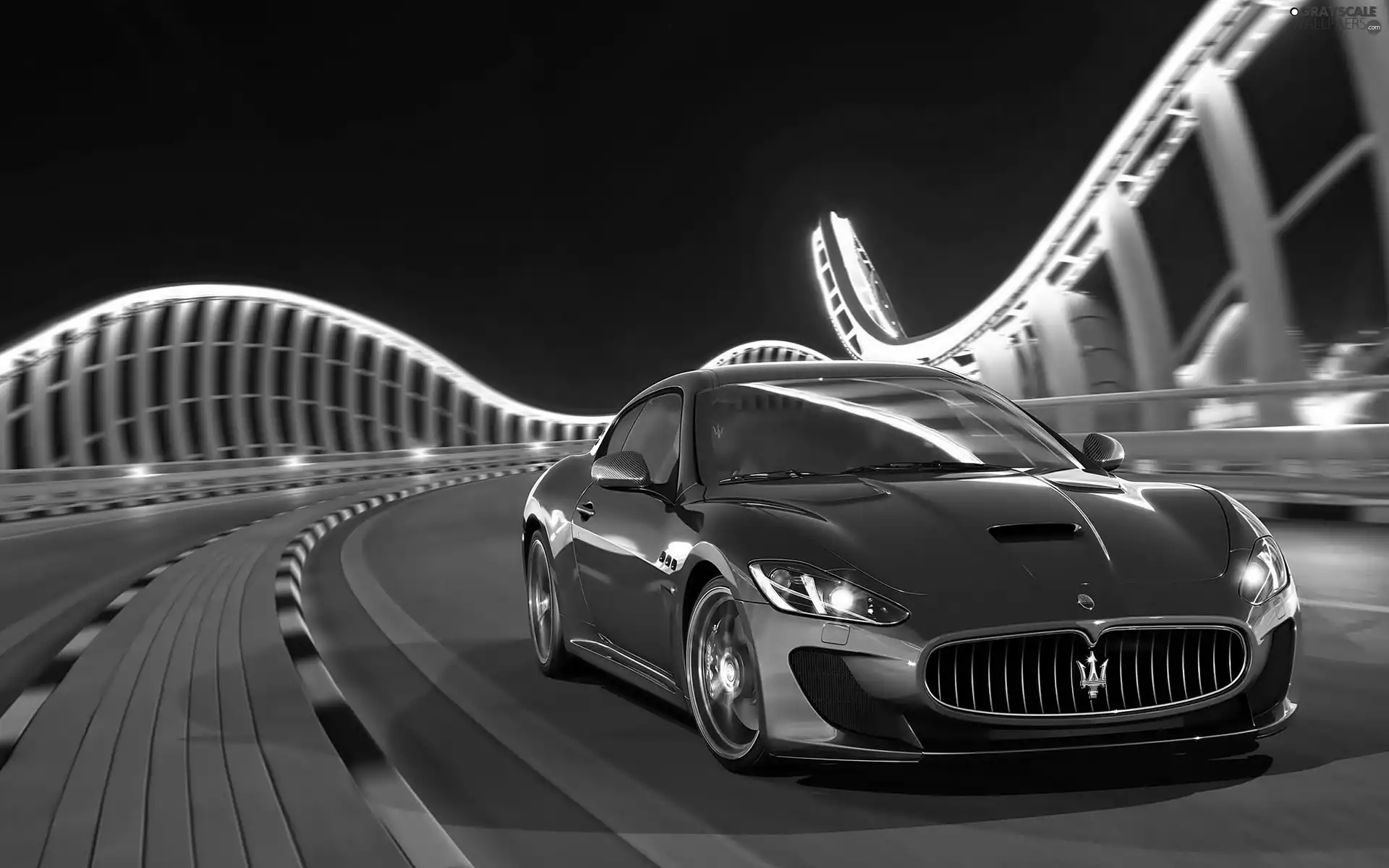 maserati, Turismo, bridge, grain