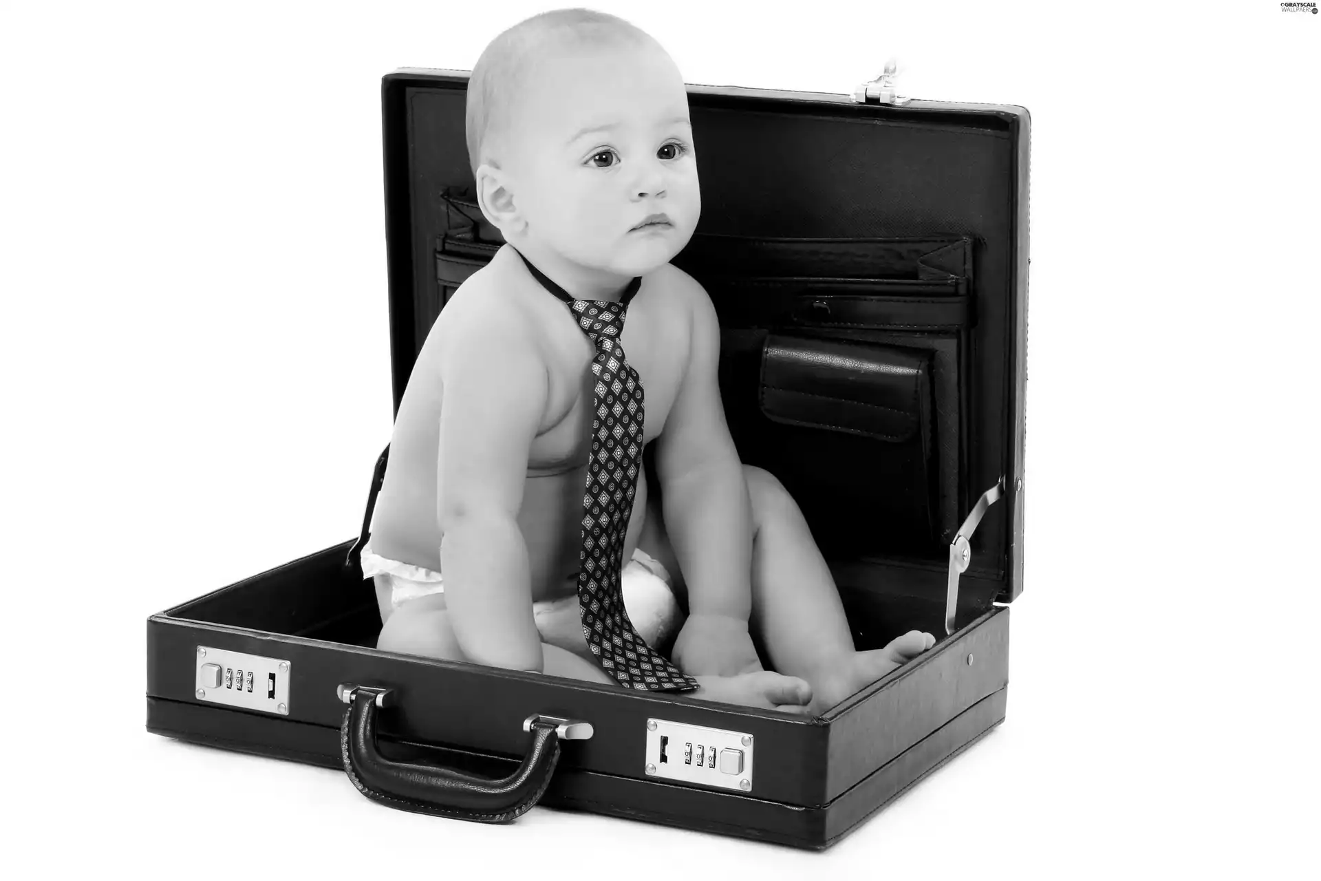 briefcase, Kid, Tie