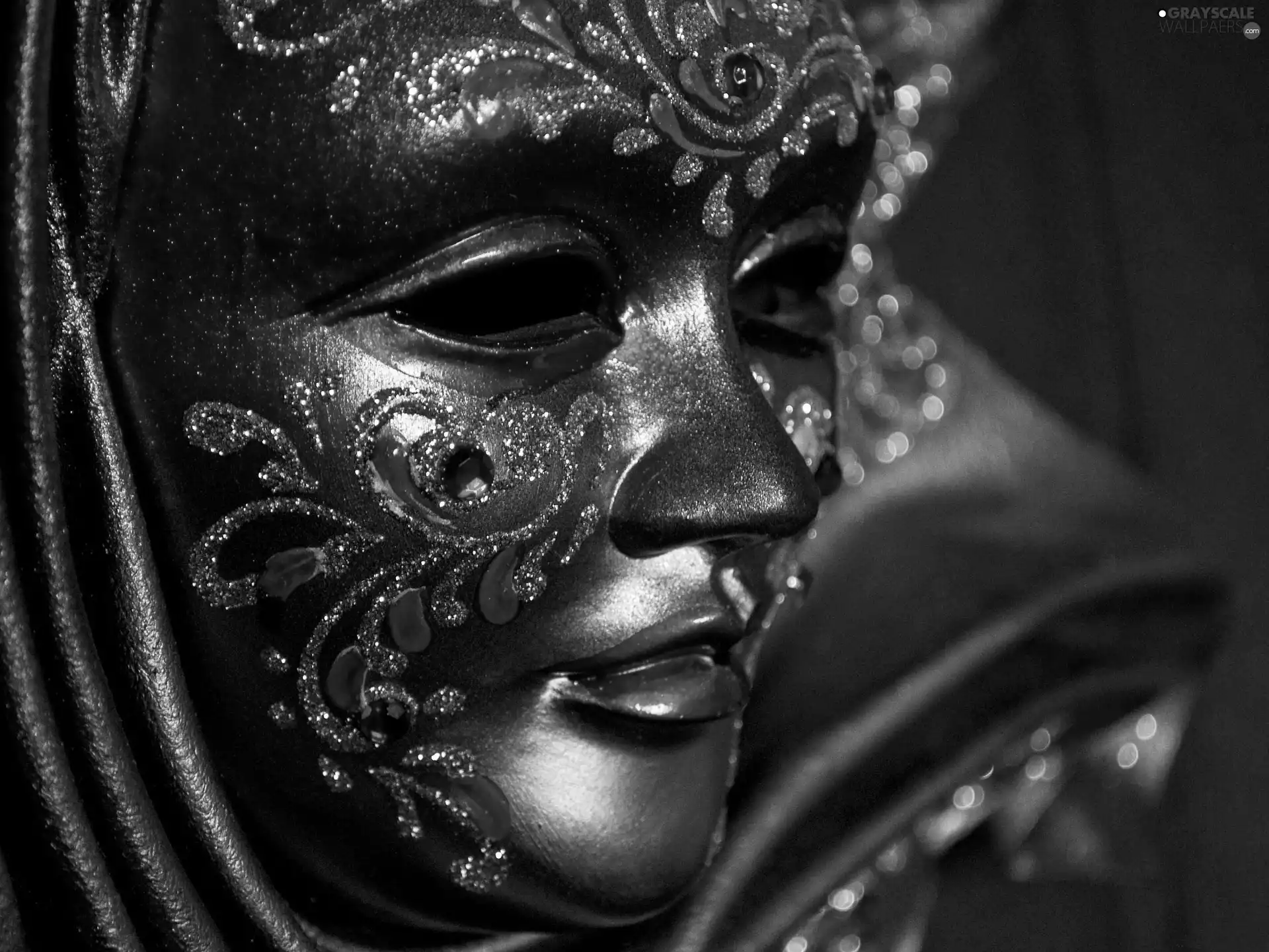 Mask, brocade