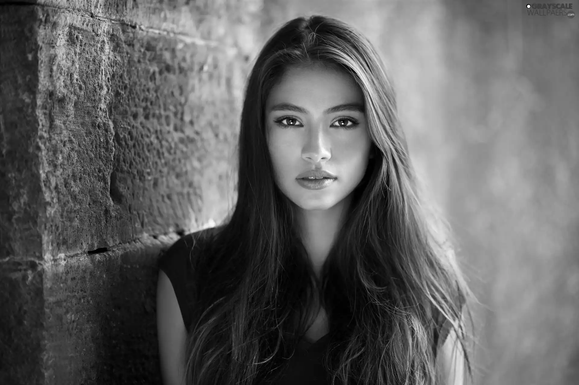 Hair, wall, light brown, Longs, Women