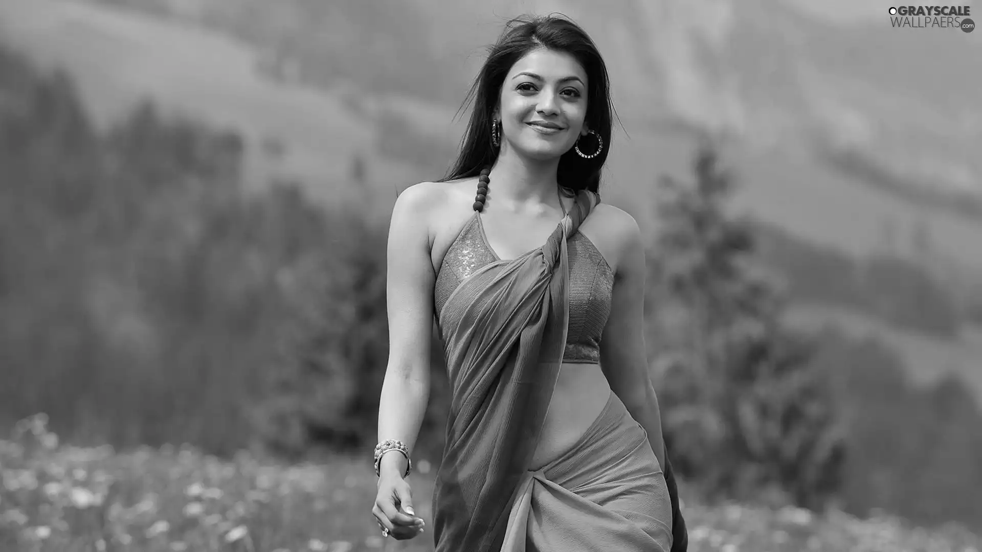 ear-ring, Kajal Agarwal, brunette