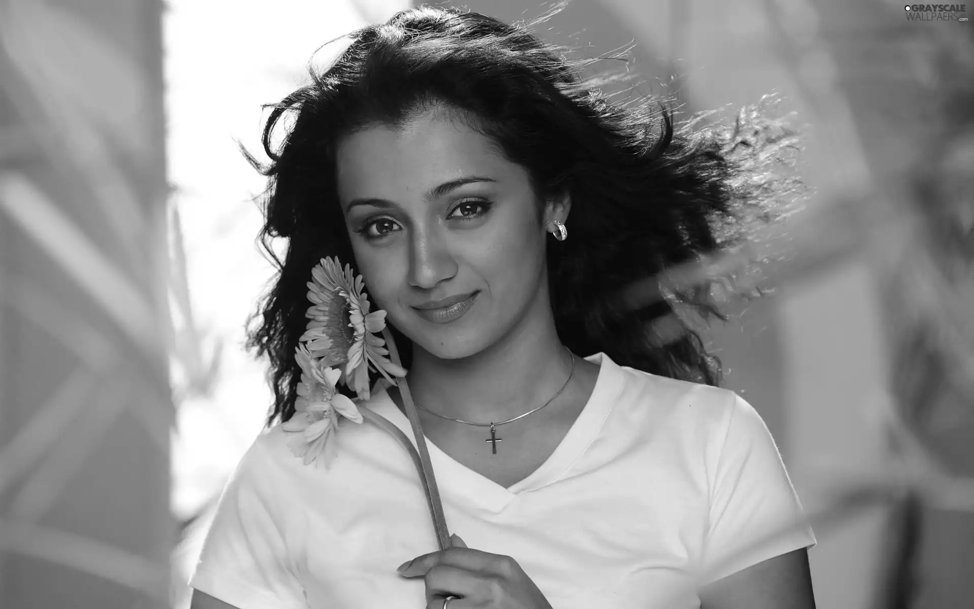 Flowers, Trisha Krishnan, brunette