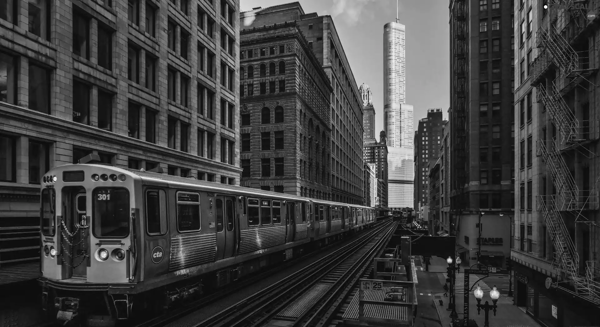 buildings, Chicago, metro